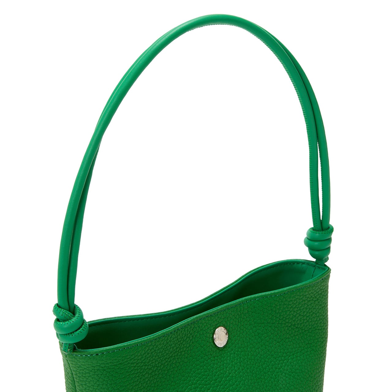 【Breath TOPKAPI】シュリンクレザー ノットハンドル 2way ショルダーバッグ ホワイト FREE