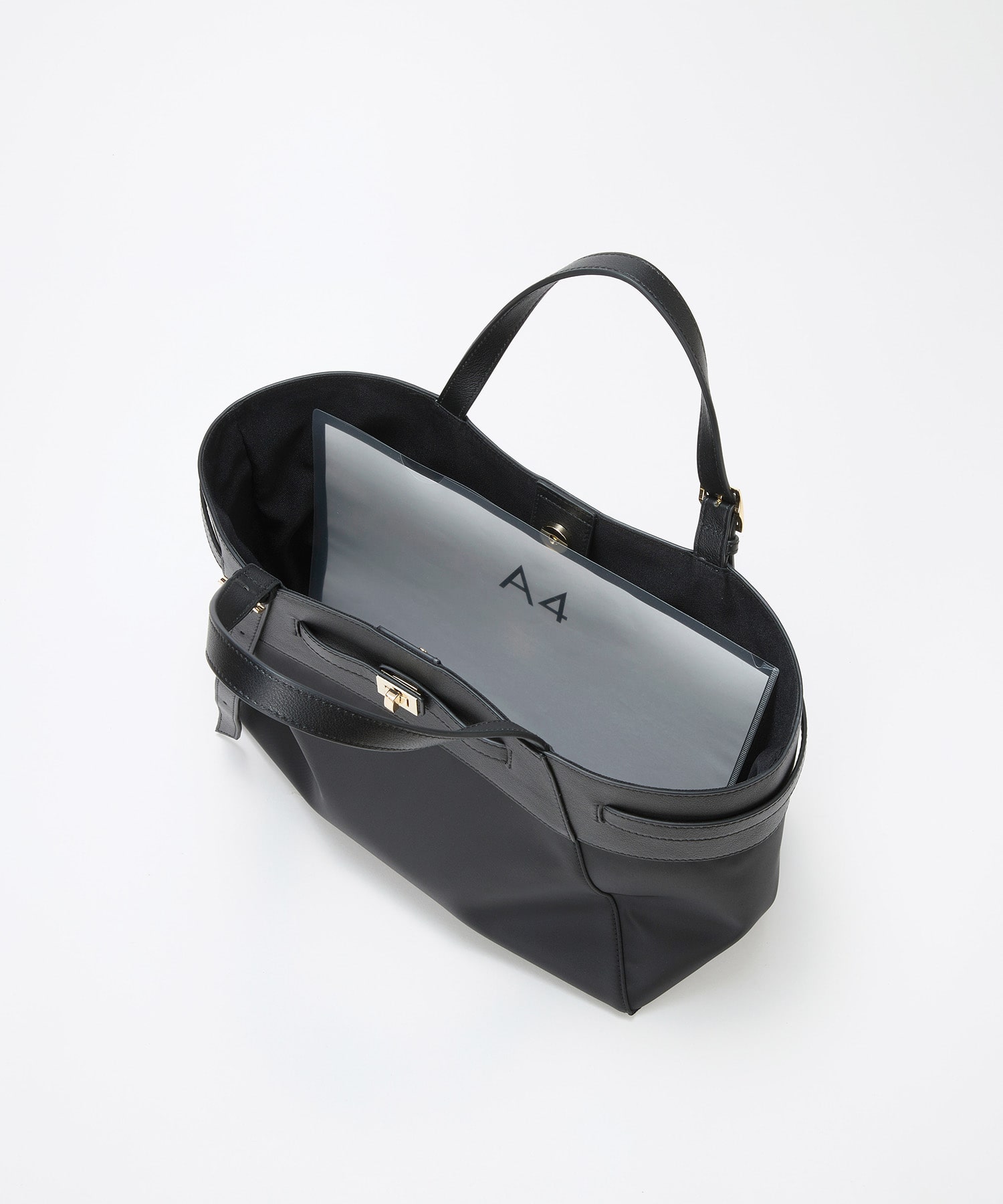 【TREASURE TOPKAPI】ナイロン レザーコンビ 2way トートバッグ A4対応 ブラック FREE