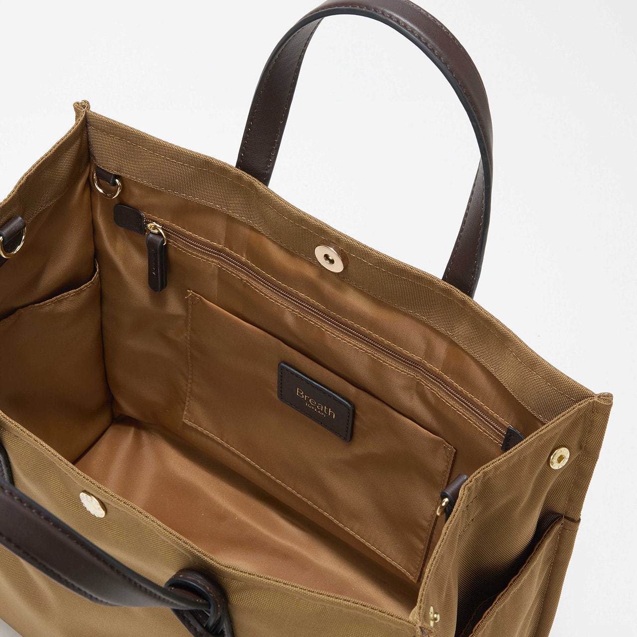 撥水 マルチway スクエア A4 トートバッグ / 10ポケット ブラック FREE