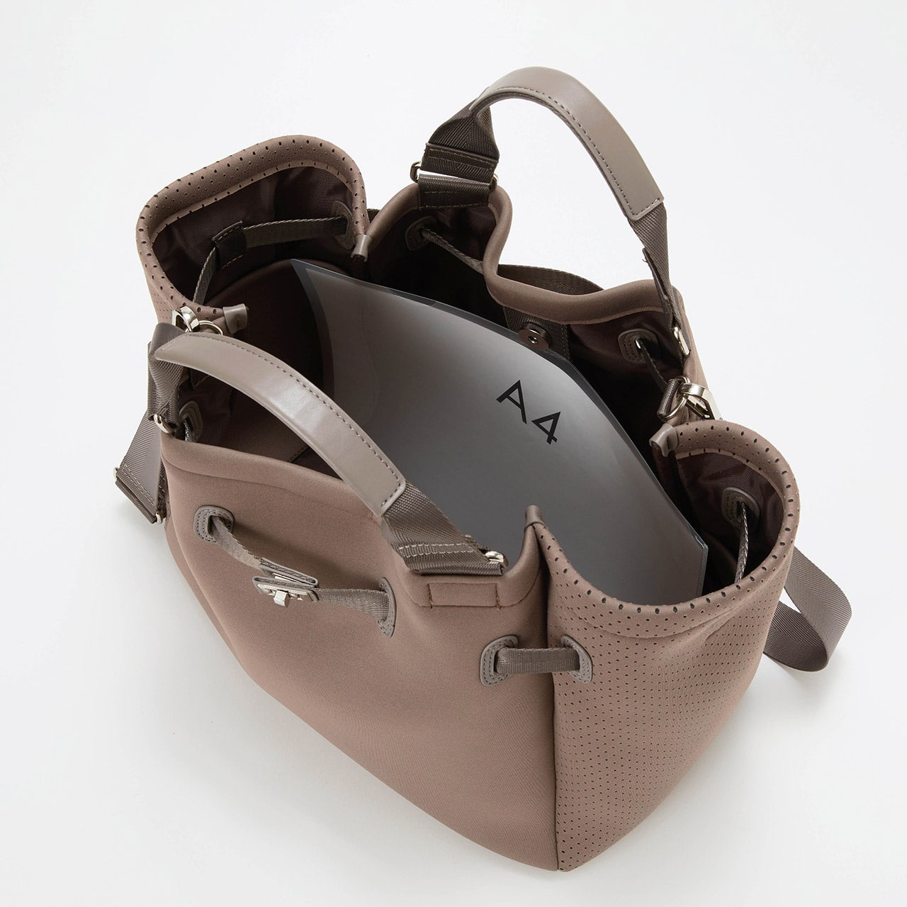 【TREASURE TOPKAPI】ネオプレン 2way A4 トートバッグ グレージュ FREE