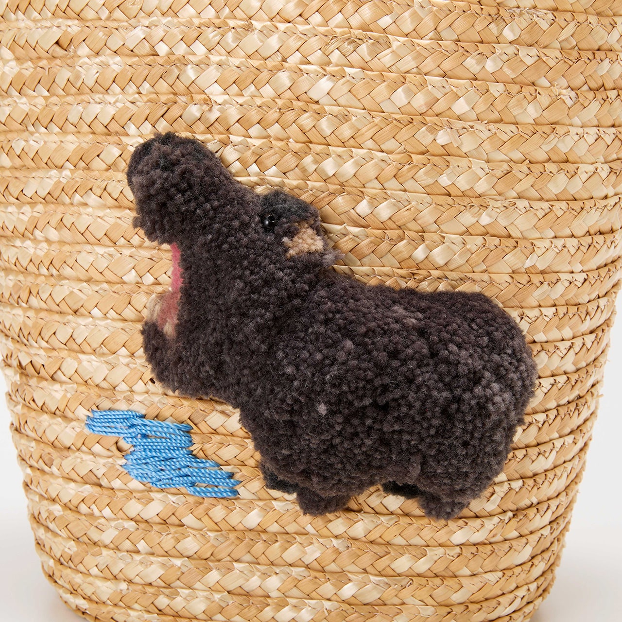 【TREASURE TOPKAPI】 アニマル カゴバッグ【ハシビロコウ/ パンダ/ カバ】 グリーン FREE