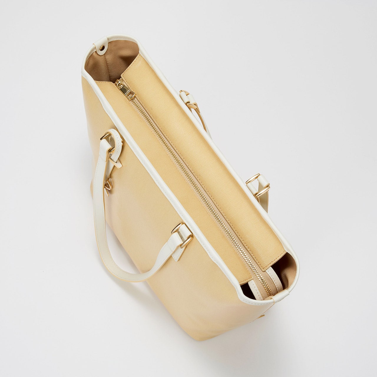 【TREASURE TOPKAPI】PVCコート キャンバス トートバッグ / A4対応 / 撥水 ベージュ FREE