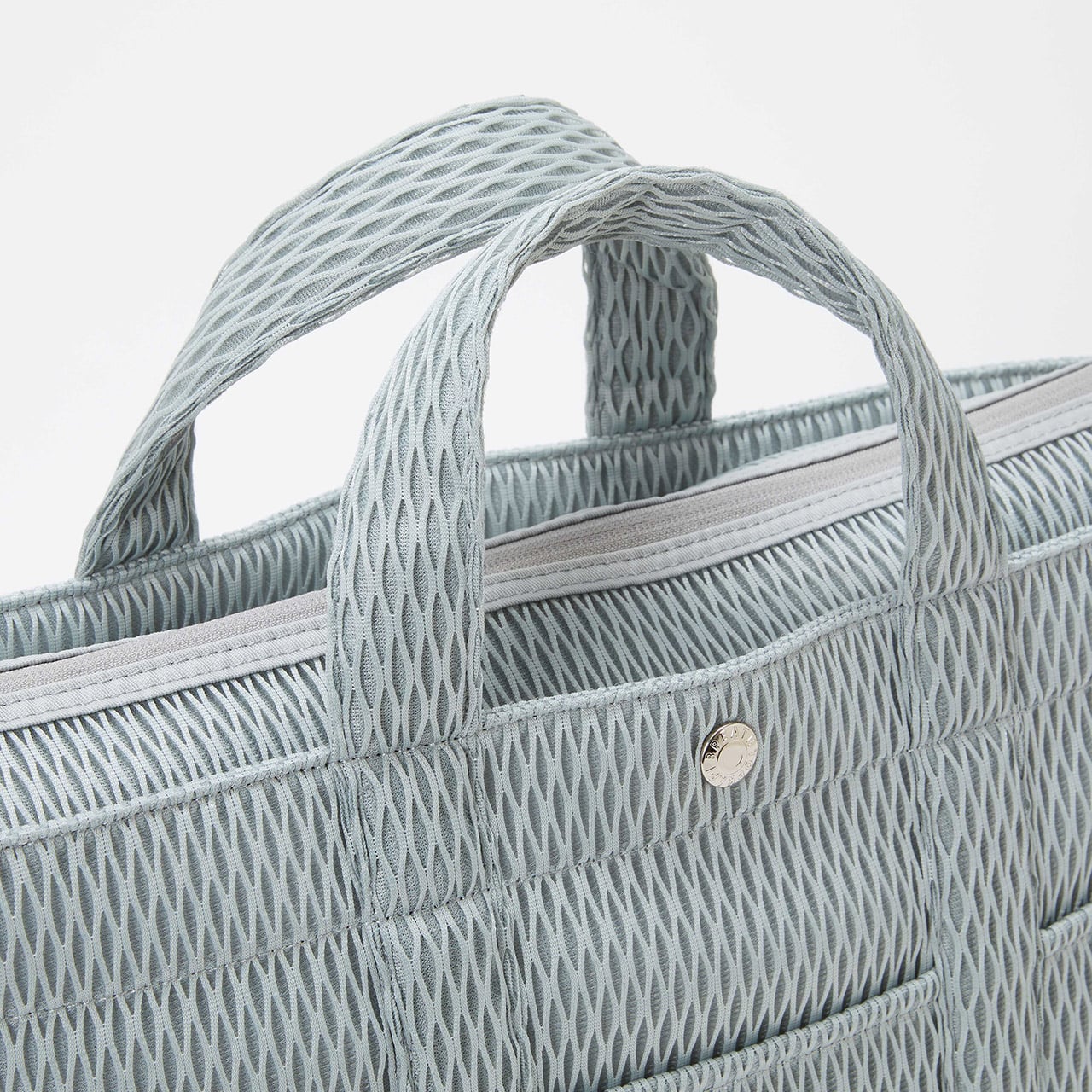 【Breath TOPKAPI】ポリメッシュ ショルダー付き A4 トートバッグ ライトグレー FREE