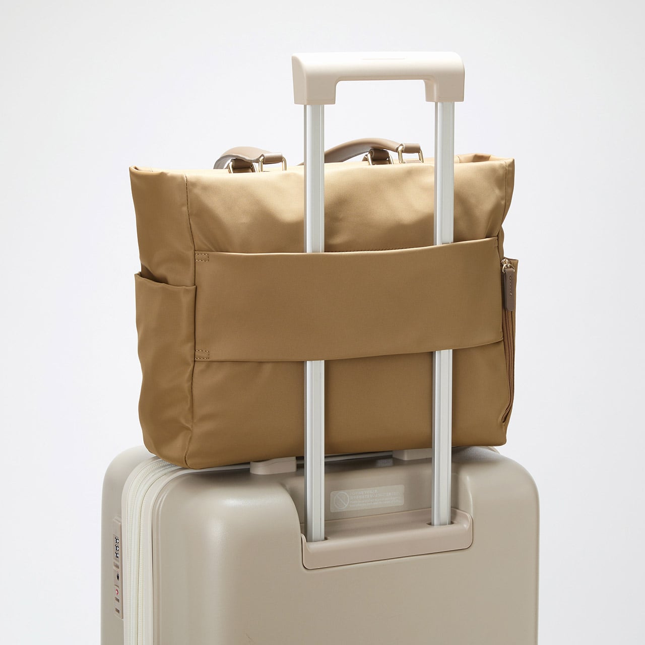 【Breath TOPKAPI】ナイロン 多機能 A4 トートバッグ / 撥水 キャメル FREE