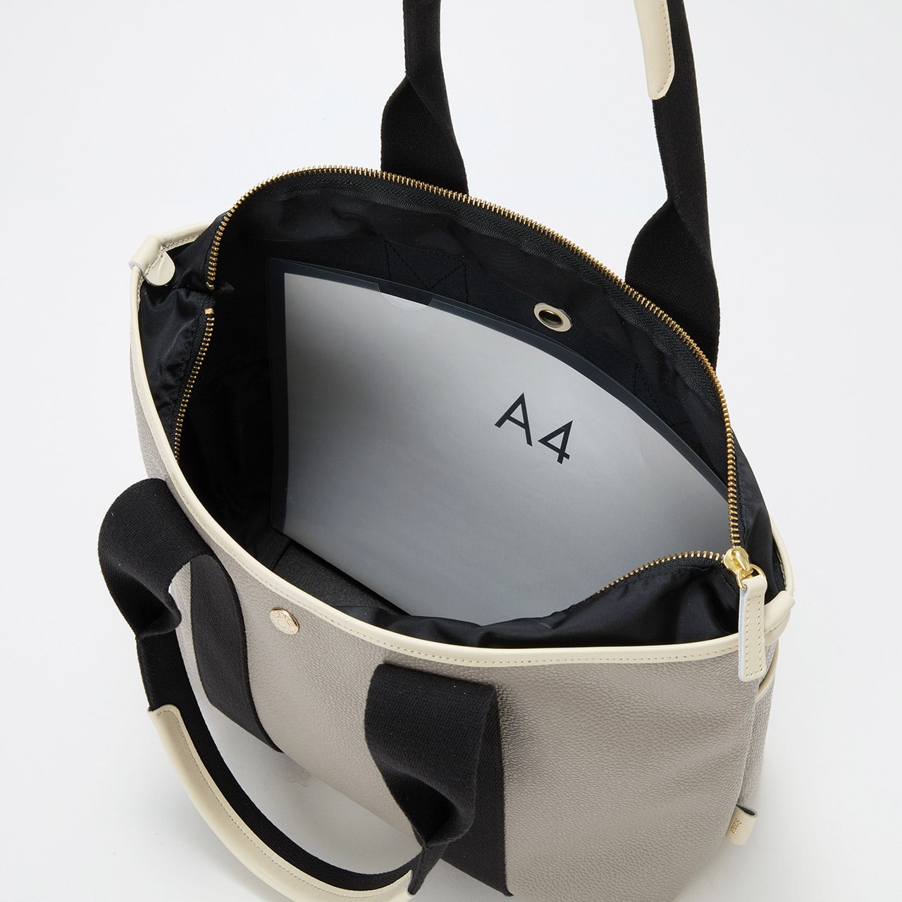 【Breath TOPKAPI】SCOTCH GRAIN スコッチグレイン シンプル A4 トートバッグ クリーム FREE