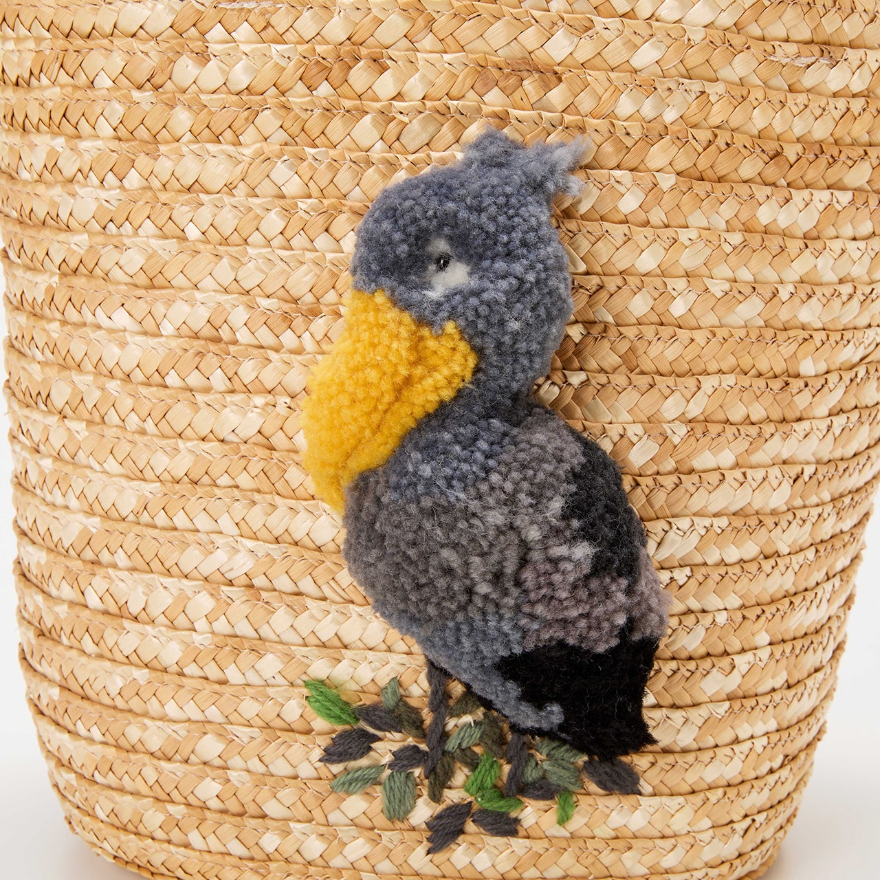 【TREASURE TOPKAPI】 アニマル カゴバッグ【ハシビロコウ/ パンダ/ カバ】 グリーン FREE