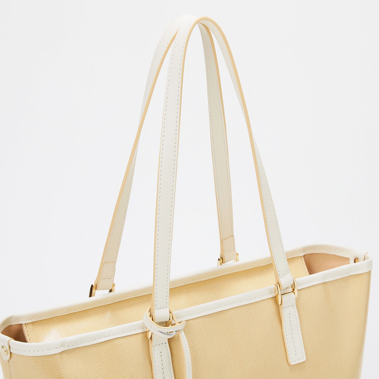 【TREASURE TOPKAPI】PVCコート キャンバス トートバッグ / A4対応 / 撥水 ベージュ FREE