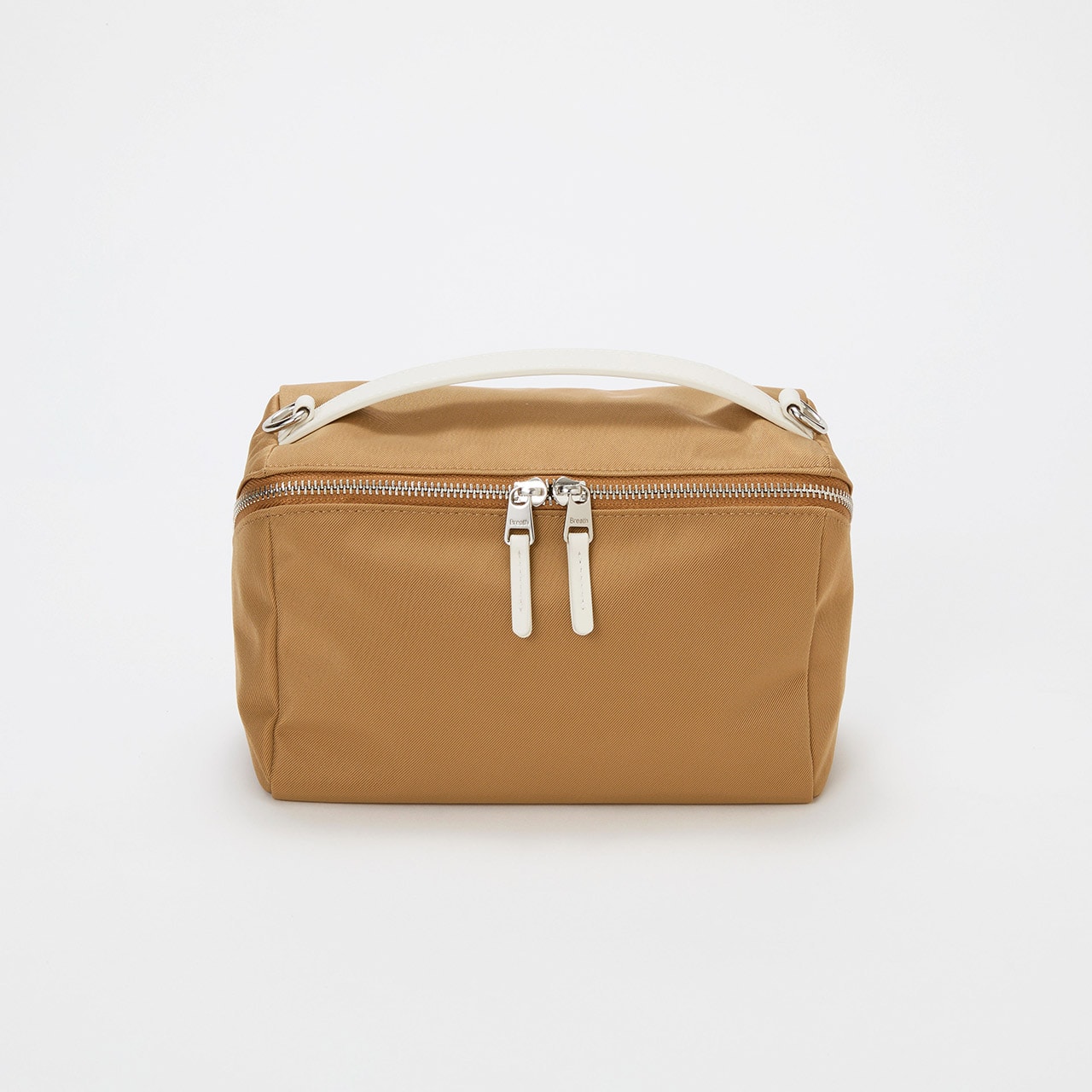 【Breath TOPKAPI】【撥水】マット ナイロン ボックス型 ショルダーバッグ ベージュ FREE