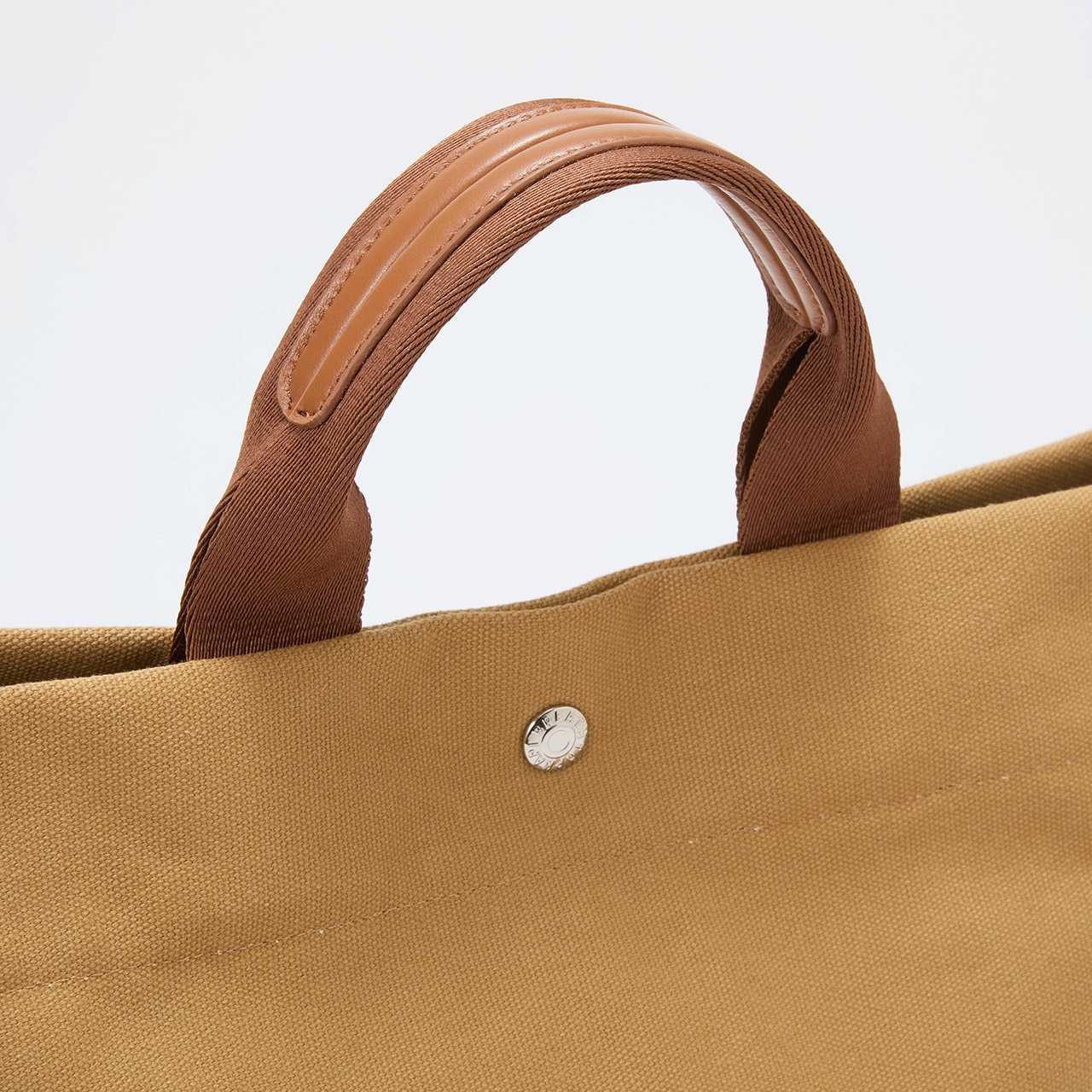 【Breath TOPKAPI】シティ プリント キャンバス スクエアトートバッグ / ショルダー付き ブラウン FREE