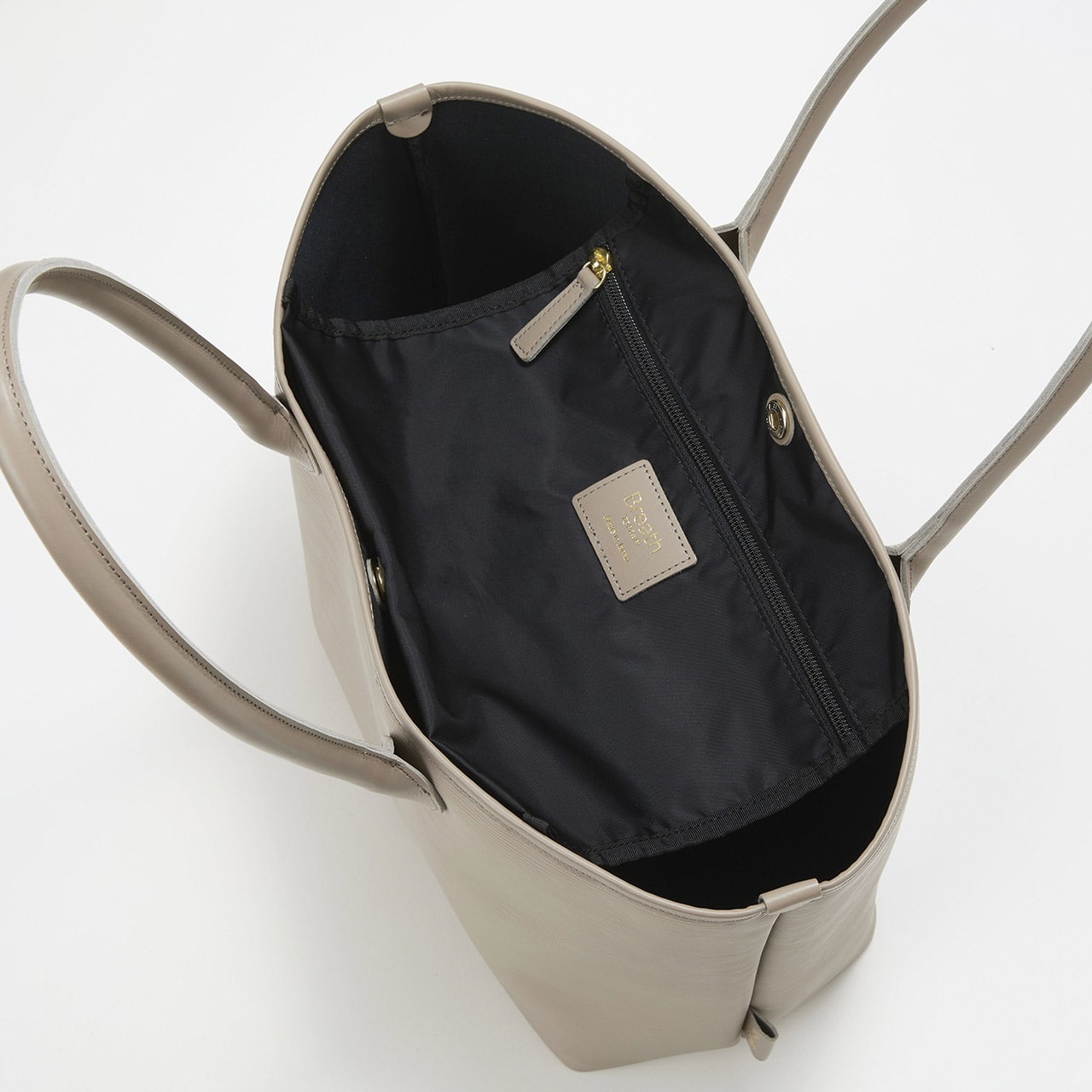 【Breath TOPKAPI】RIPPLE リプル レザーハンドル A4 トートバッグ グレージュ FREE