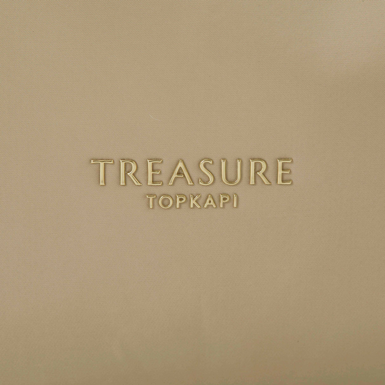 【TREASURE TOPKAPI】コンビチェーン ギャザー ナイロン トートバッグ ベージュ FREE