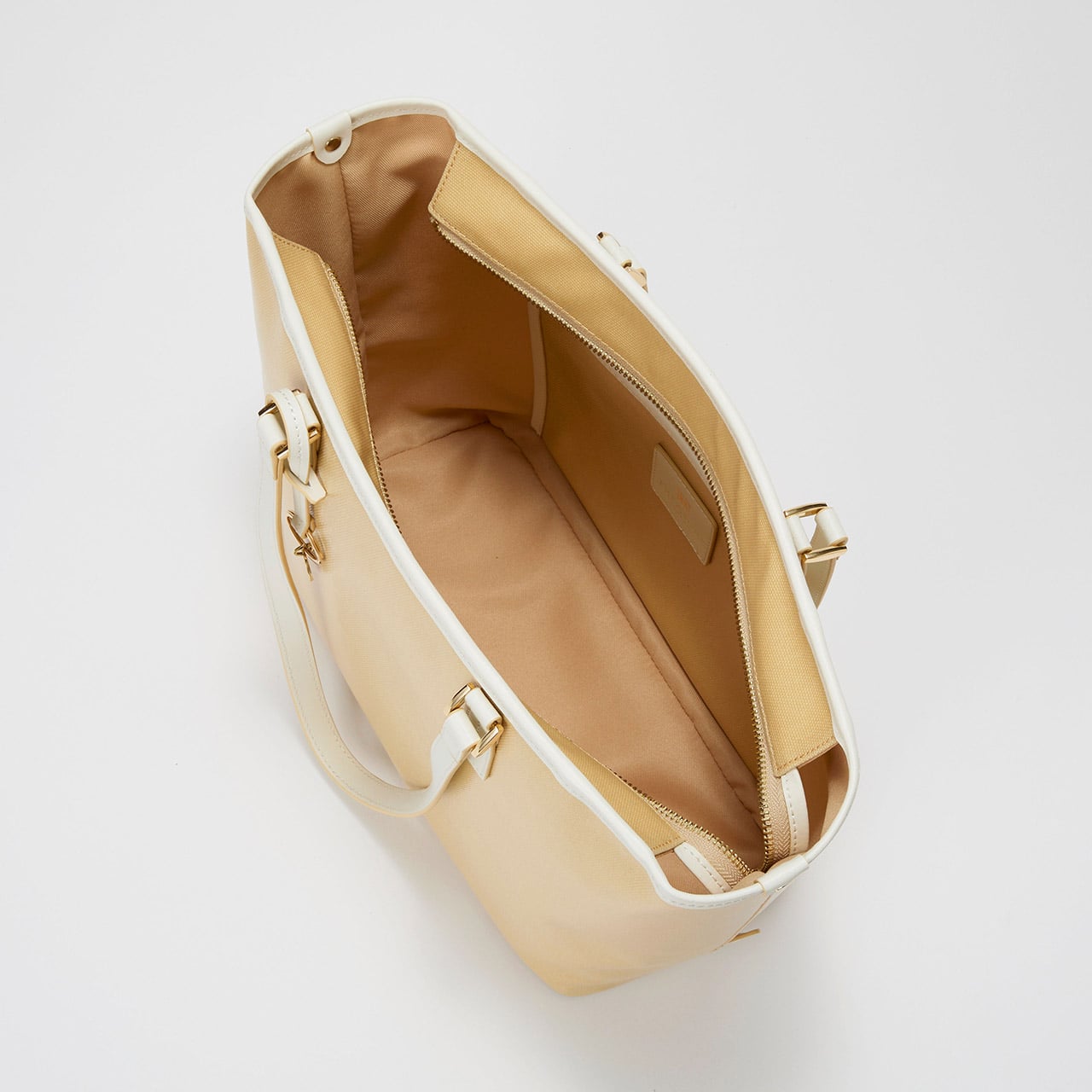 【TREASURE TOPKAPI】PVCコート キャンバス トートバッグ / A4対応 / 撥水 ベージュ FREE