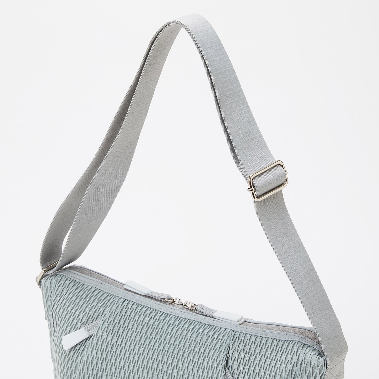 【Breath TOPKAPI】ポリメッシュ ショルダーバッグ ライトグレー FREE