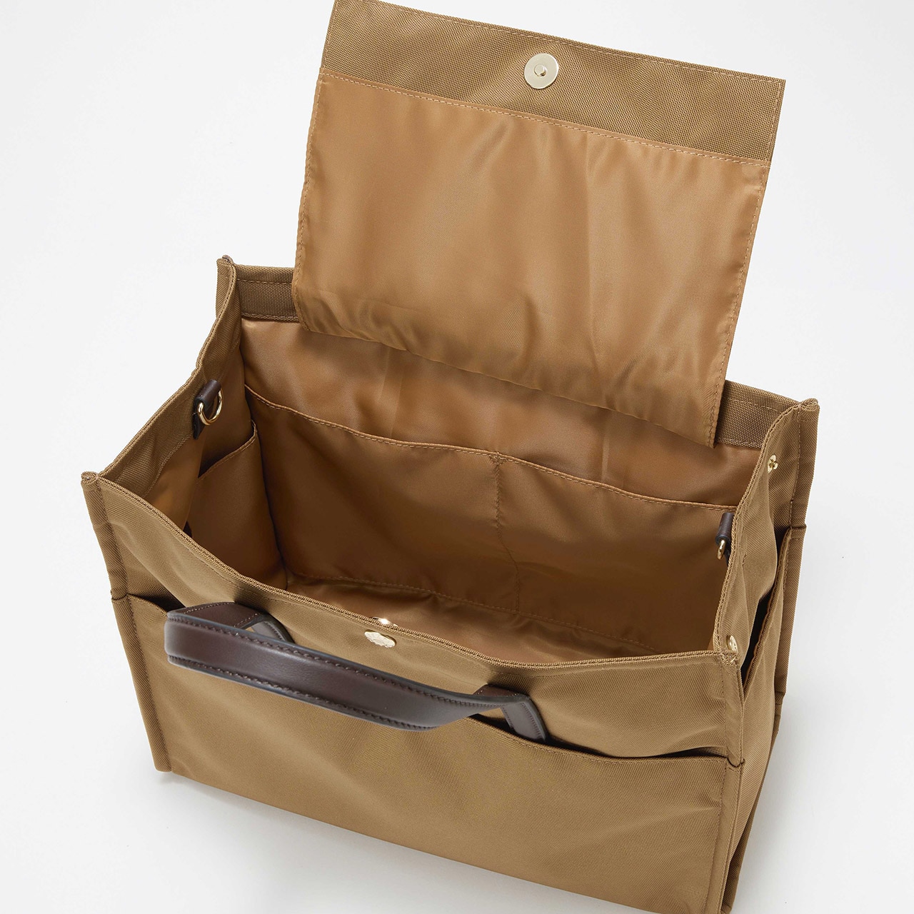 撥水 マルチway スクエア A4 トートバッグ / 10ポケット ブラック FREE