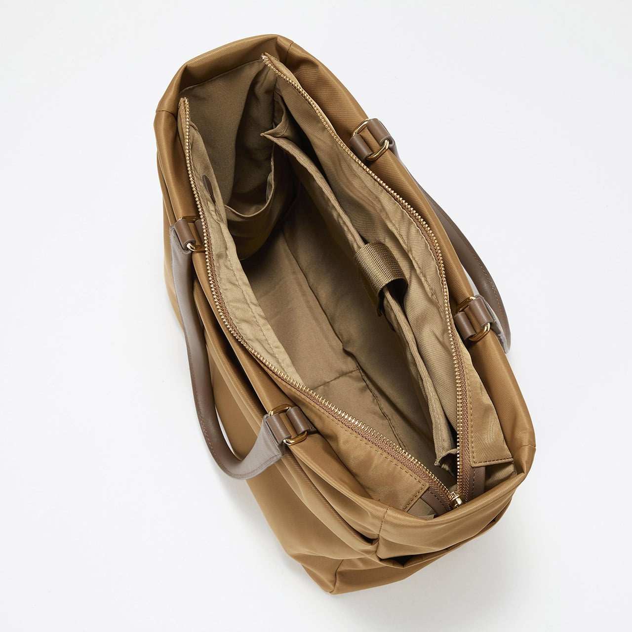 【Breath TOPKAPI】ナイロン 多機能 A4 トートバッグ / 撥水 キャメル FREE