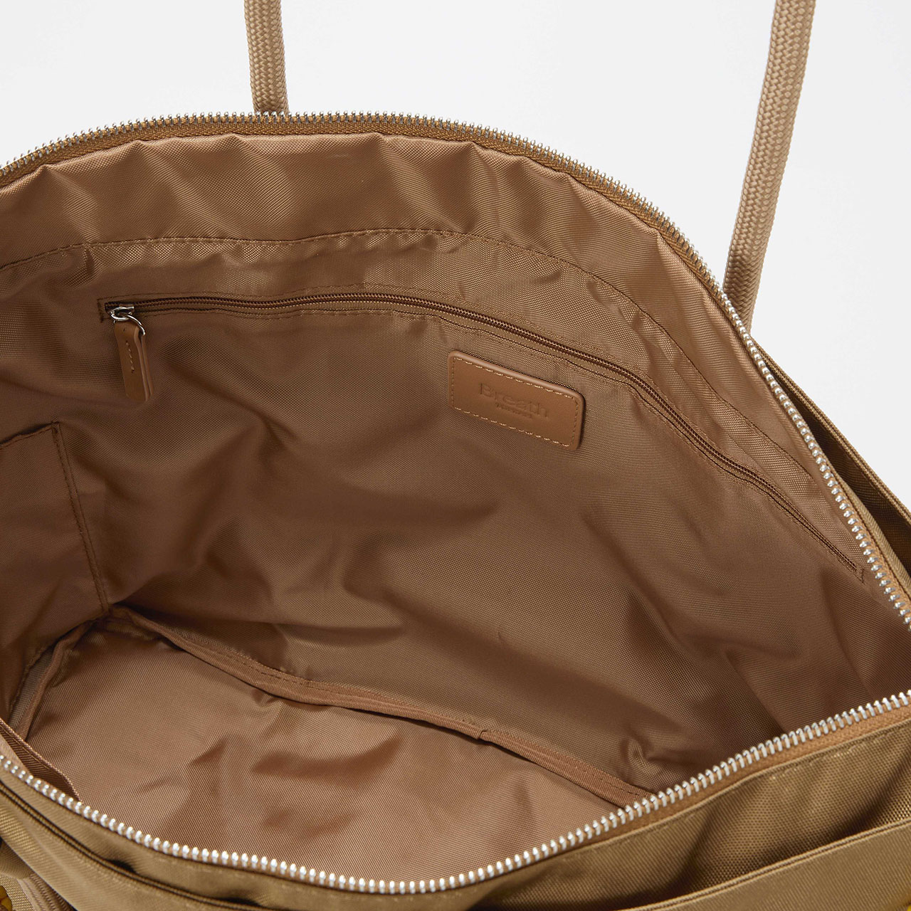 コードチャーム付き ビッグ トートバッグ キャメル FREE