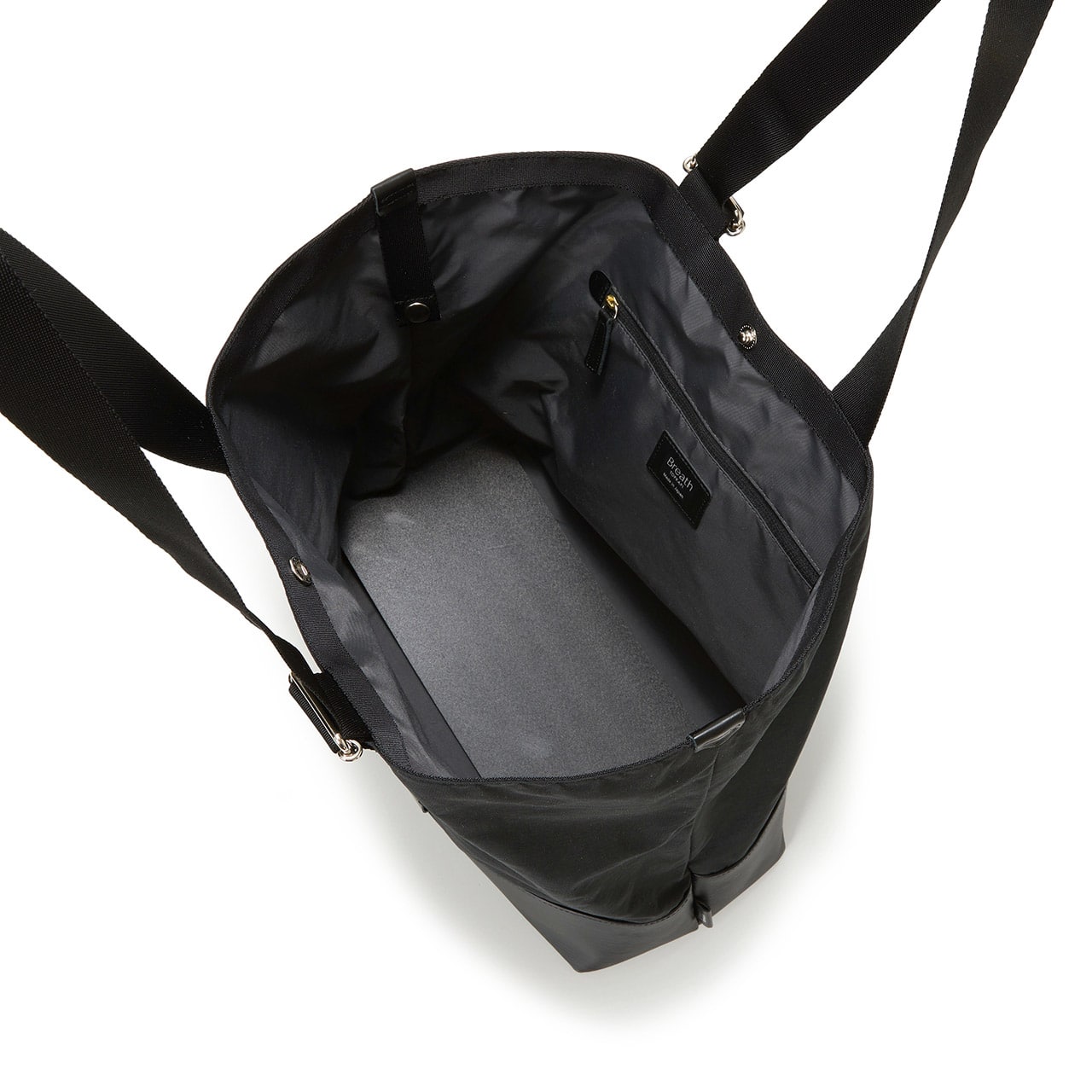 【Breath TOPKAPI】RIPPLE リプル リンクル ナイロン 変形 トートバッグ/ A4対応 ブラック FREE