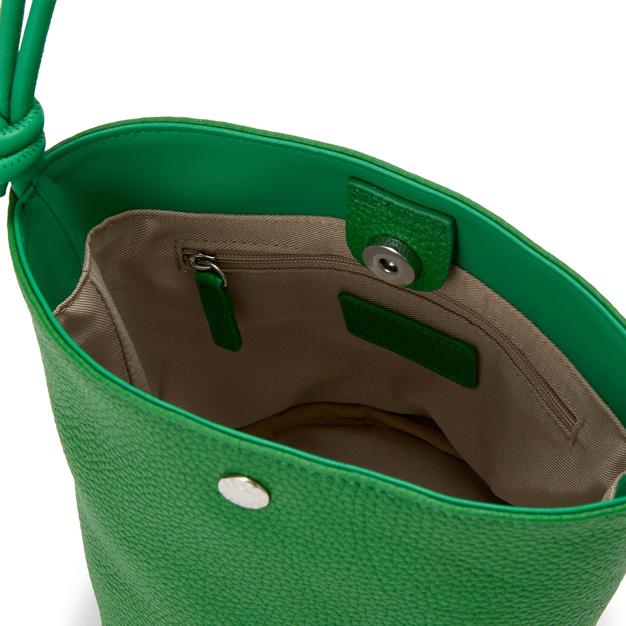 【Breath TOPKAPI】シュリンクレザー ノットハンドル 2way ショルダーバッグ ホワイト FREE