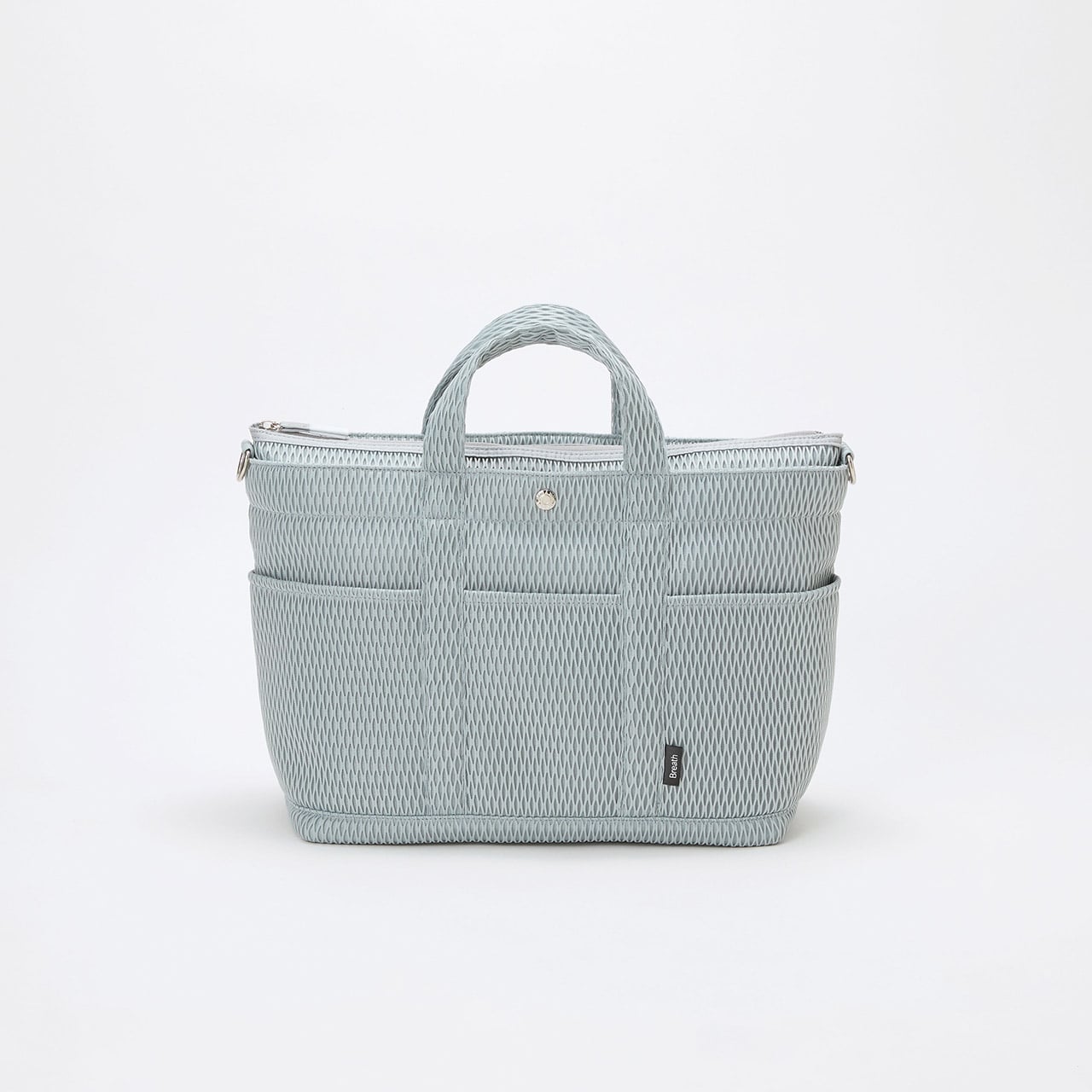 【Breath TOPKAPI】ポリメッシュ ショルダー付き A4 トートバッグ ライトグレー FREE