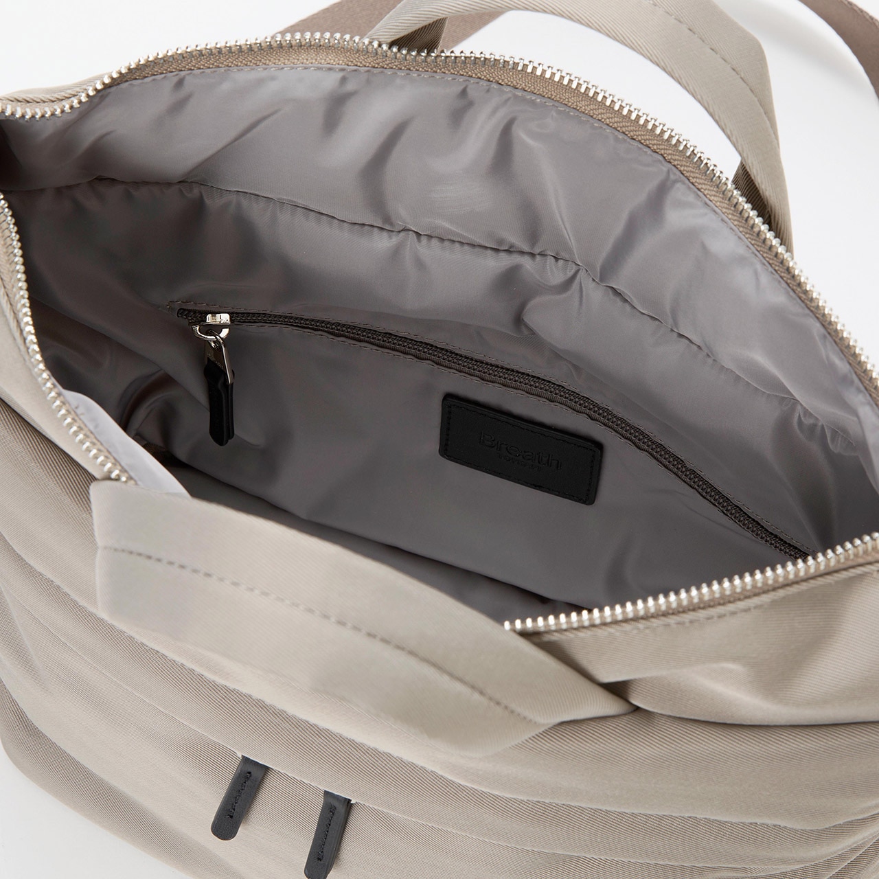 【Breath TOPKAPI】【撥水】マット ナイロン ショルダー付き ミニ トートバッグ グレー FREE