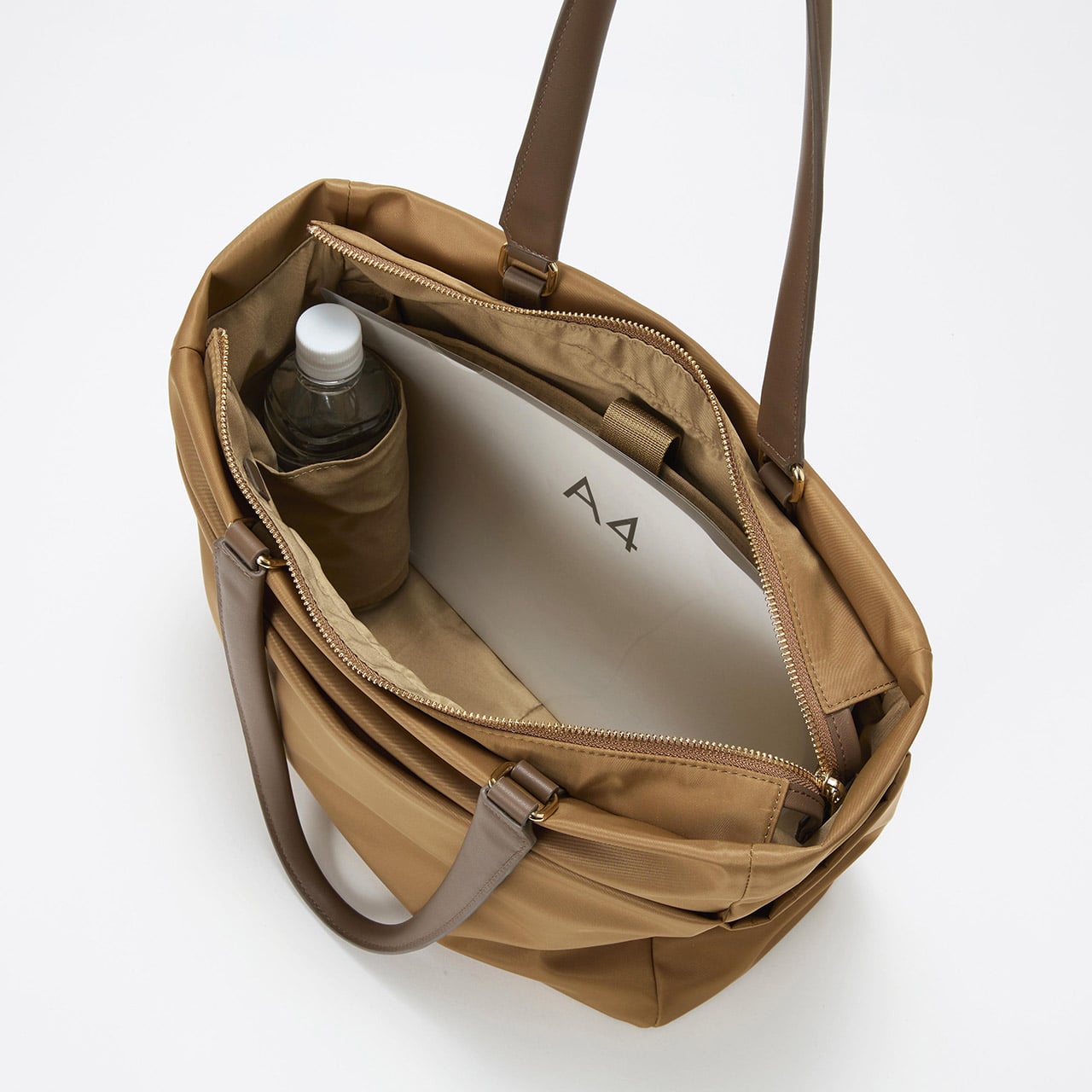 【Breath TOPKAPI】ナイロン 多機能 A4 トートバッグ / 撥水 キャメル FREE