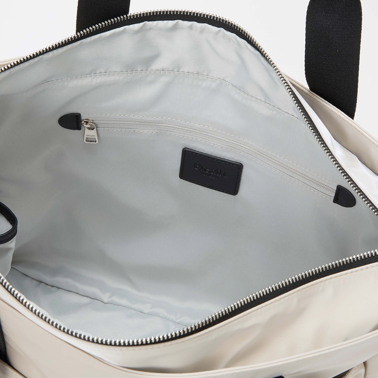 【Breath TOPKAPI】Train 防水ポリエステル ビッグ トートバッグ / 8ポケット/ キャリー対応 ライトベージュ FREE