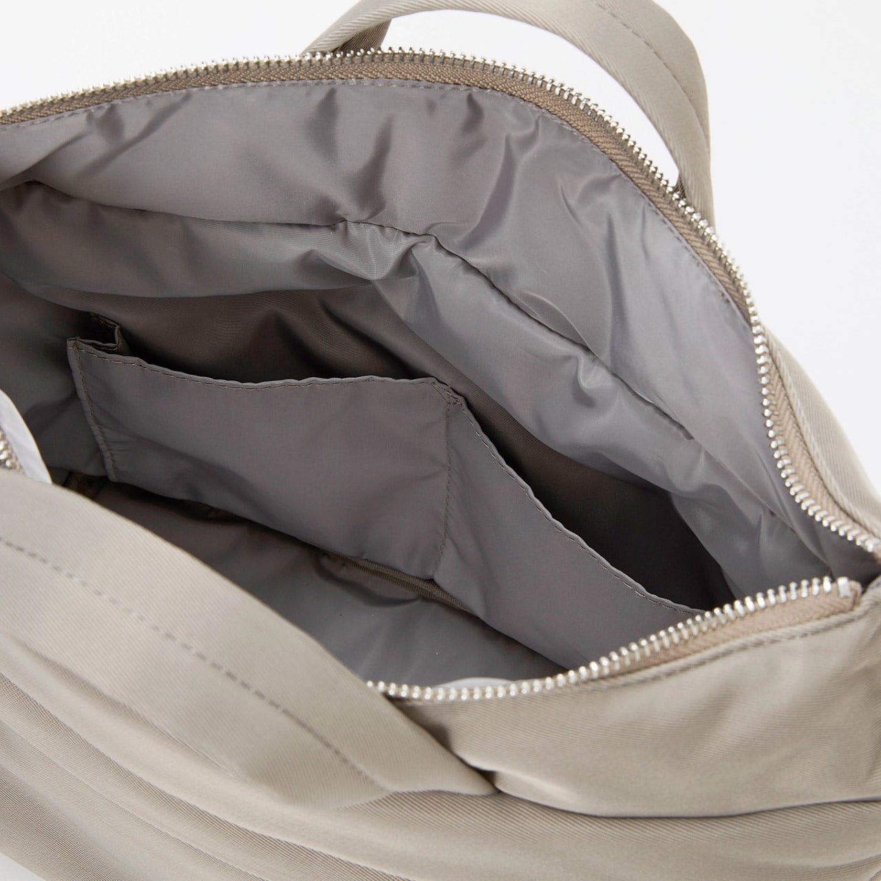 【Breath TOPKAPI】【撥水】マット ナイロン ショルダー付き ミニ トートバッグ グレー FREE