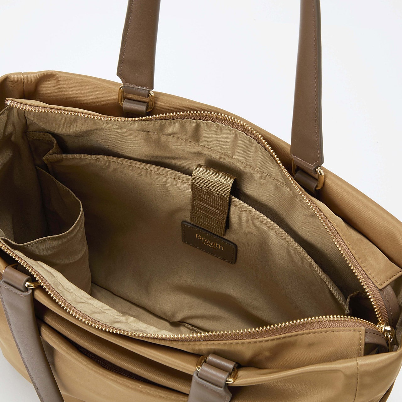 【Breath TOPKAPI】ナイロン 多機能 A4 トートバッグ / 撥水 キャメル FREE