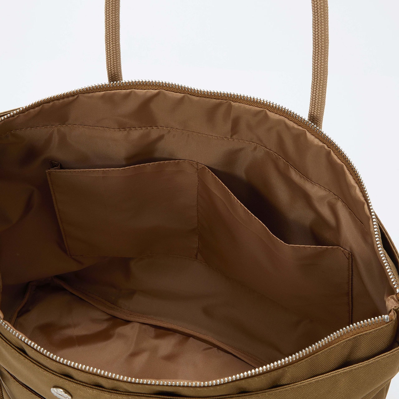 コードチャーム付き ビッグ トートバッグ キャメル FREE