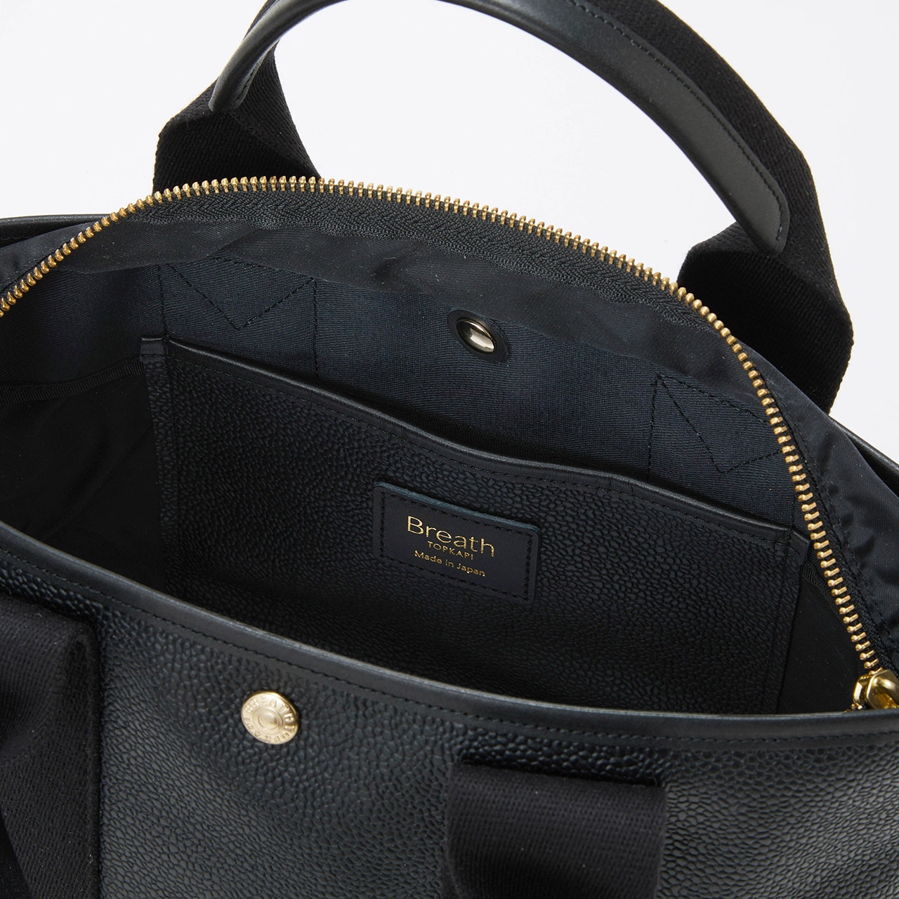 【Breath TOPKAPI】SCOTCH GRAIN スコッチグレイン シンプル 2way トートバッグ ブラック FREE