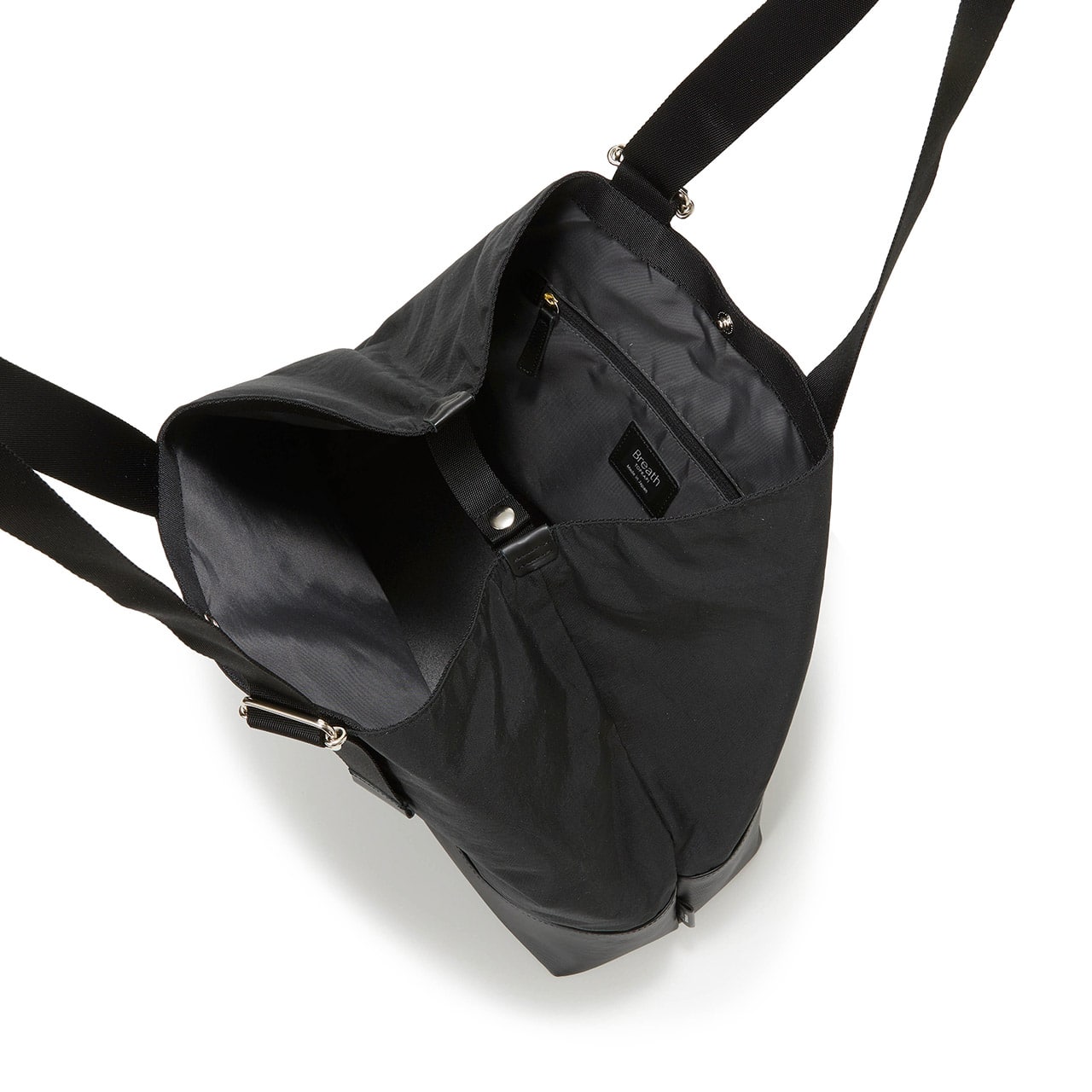 【Breath TOPKAPI】RIPPLE リプル リンクル ナイロン 変形 トートバッグ/ A4対応 ブラック FREE