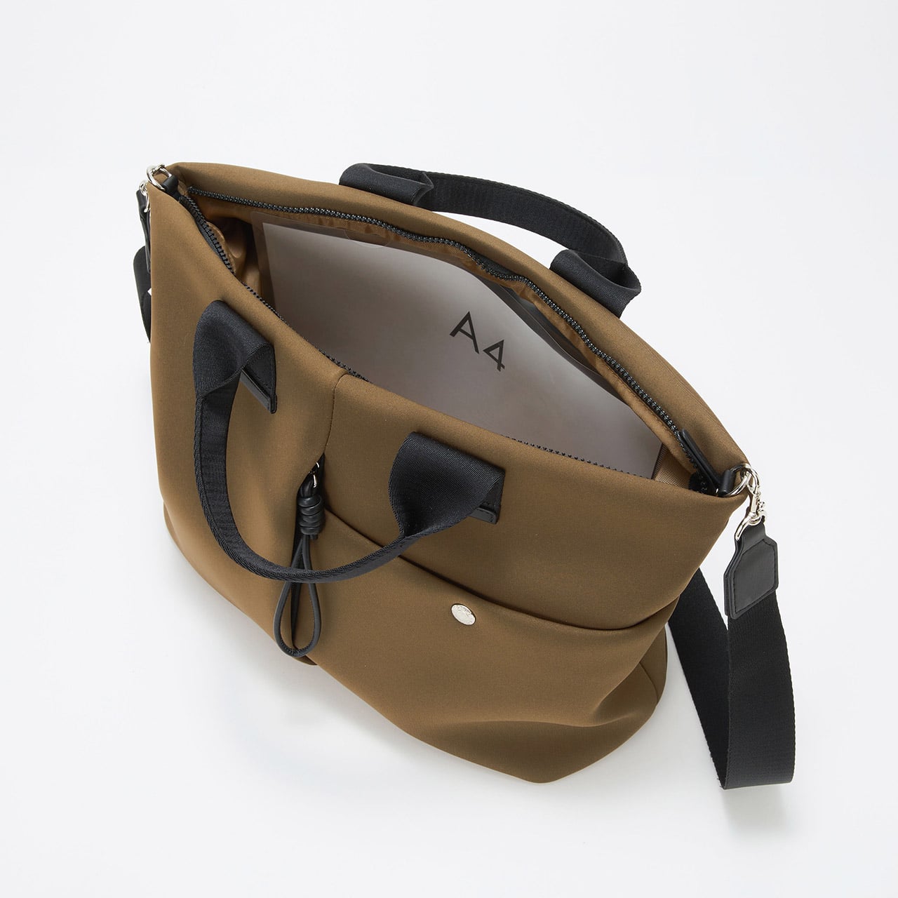 SORT ソート ネオプレン 2way A4 トートバッグ カーキブラウン FREE