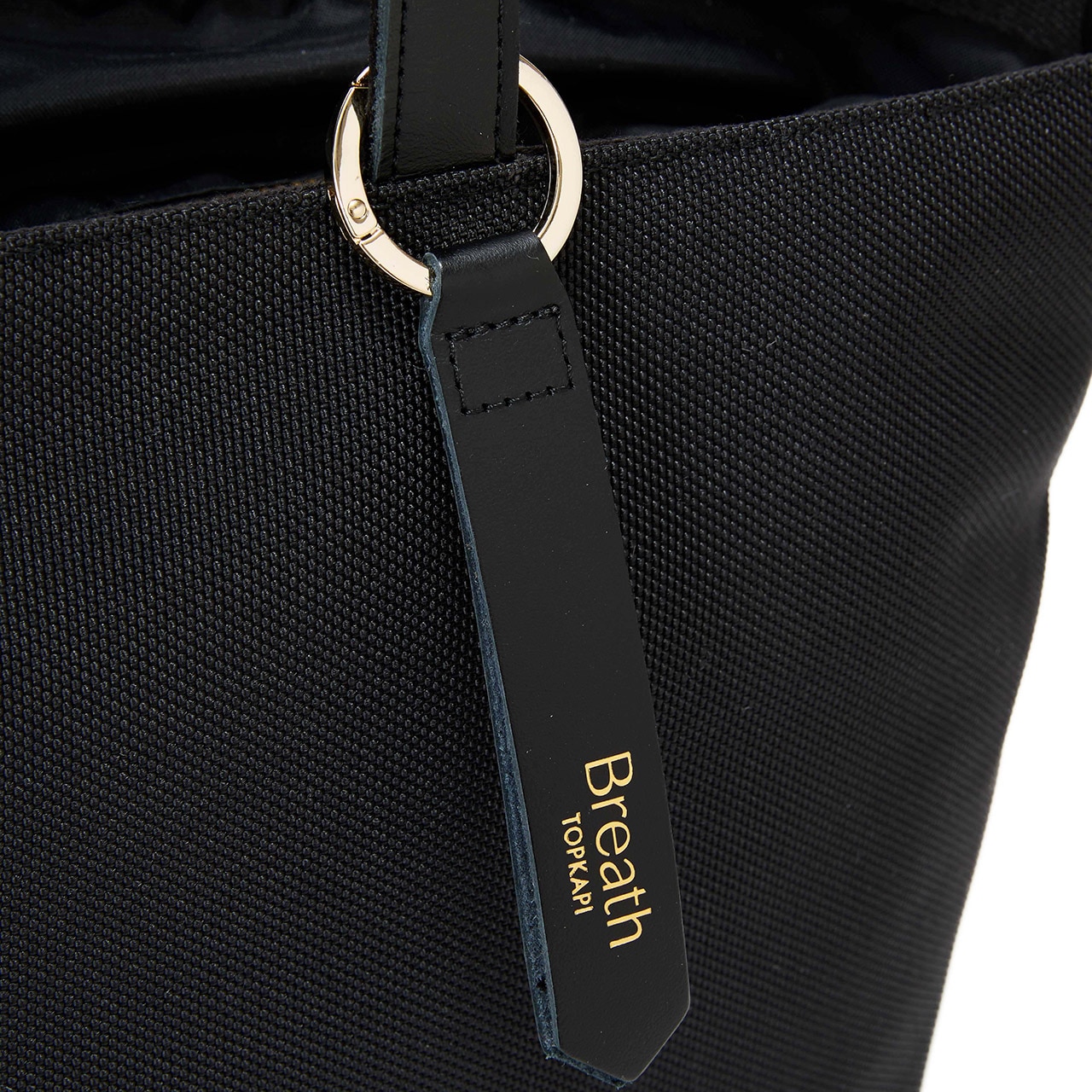 【Breath TOPKAPI】Aerial エアリアル ナイロン カラーストラップ付き A4 トートバッグ /軽量 ブラック FREE