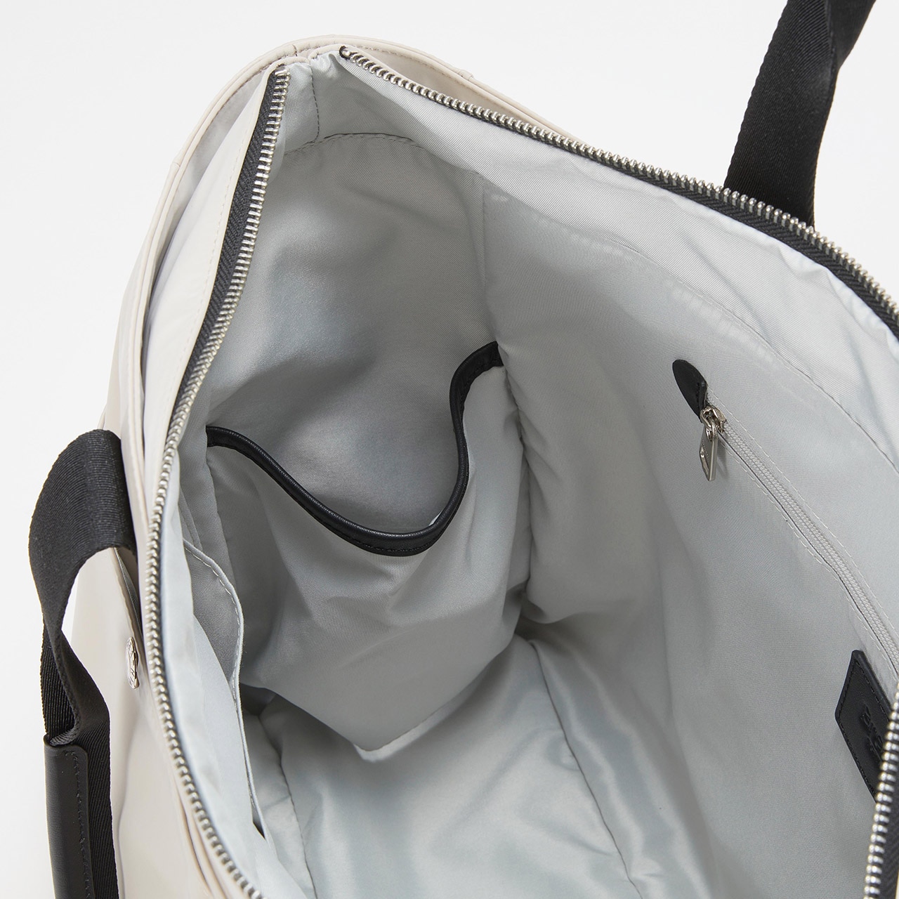 【Breath TOPKAPI】Train 防水ポリエステル ビッグ トートバッグ / 8ポケット/ キャリー対応 ライトベージュ FREE