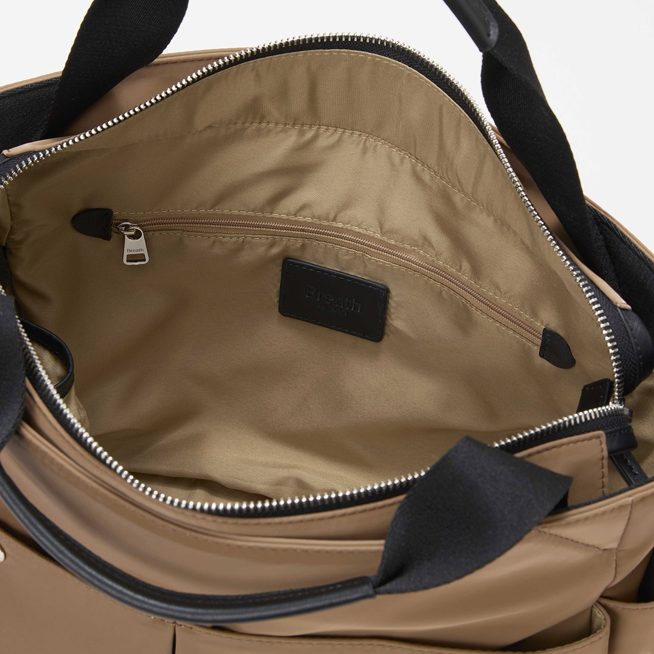 【Breath TOPKAPI】Train 防水ポリエステル ショルダー付き A4 トートバッグ / キャリー対応 ブラウン FREE