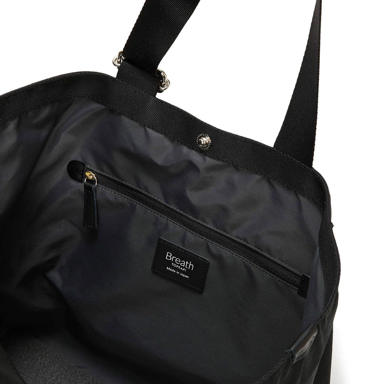 【Breath TOPKAPI】RIPPLE リプル リンクル ナイロン 変形 トートバッグ/ A4対応 ブラック FREE