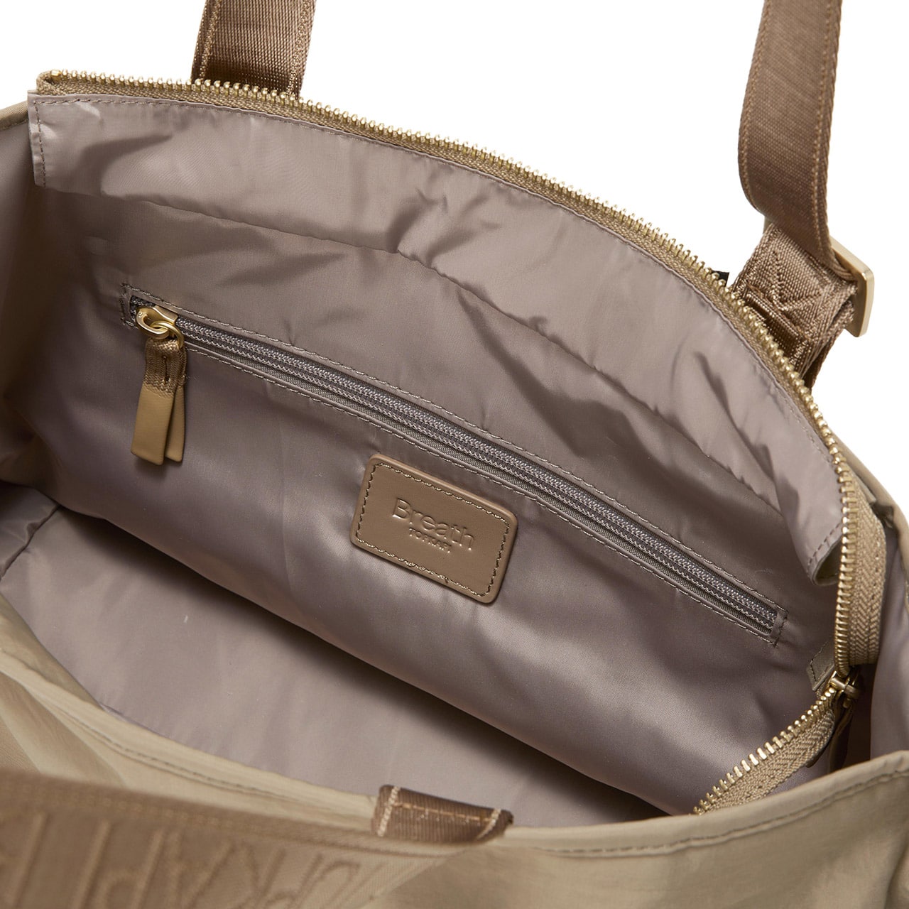 【Breath TOPKAPI】Freely フリーリー ナイロン ロゴテープ トートバッグ A4対応 ベージュ FREE