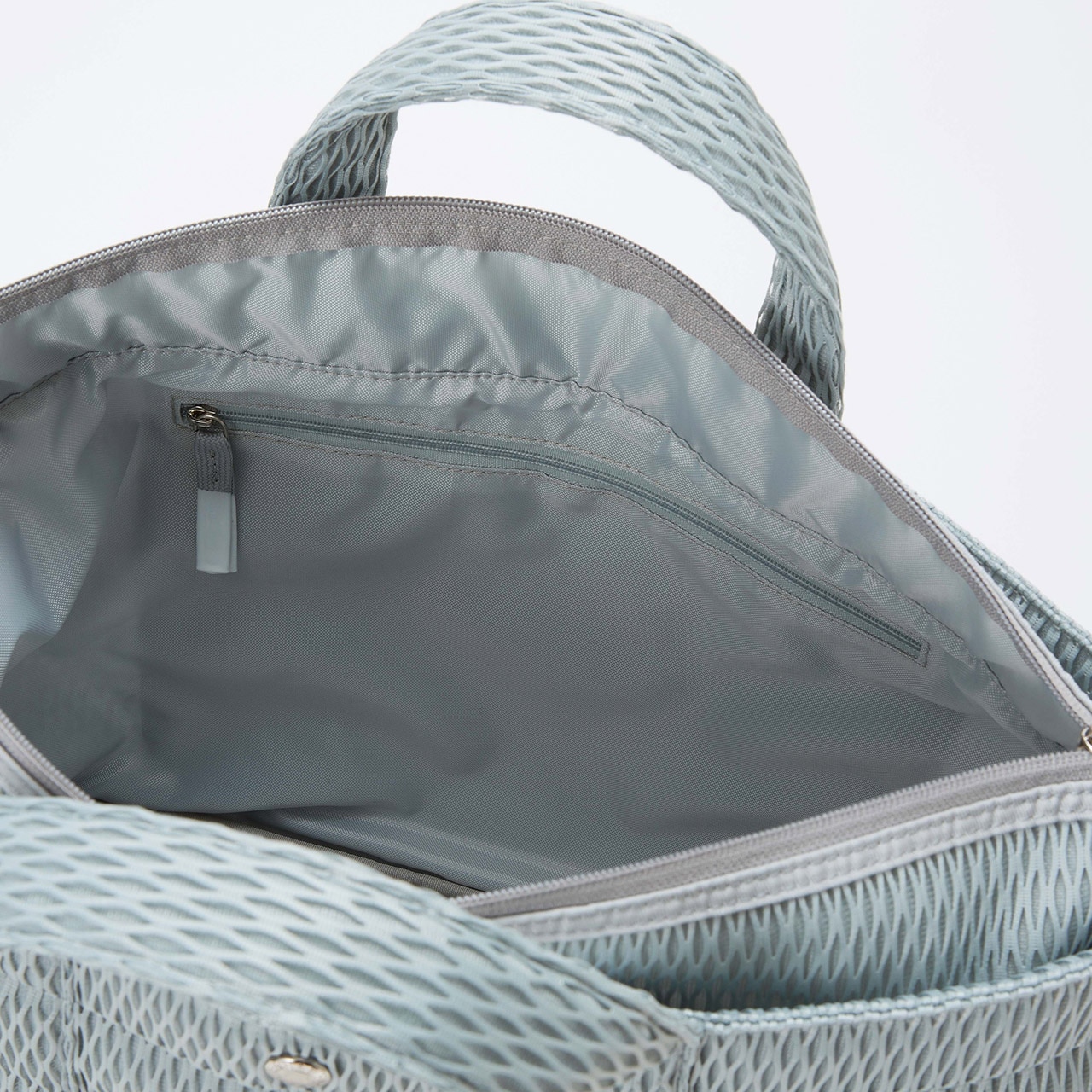 【Breath TOPKAPI】ポリメッシュ ショルダー付き A4 トートバッグ ライトグレー FREE