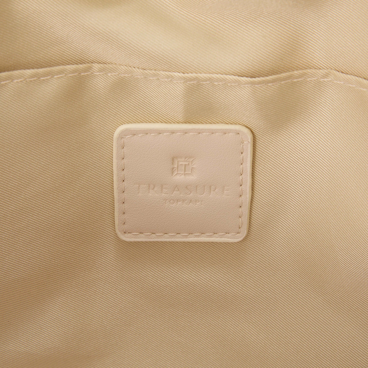 【TREASURE TOPKAPI】フラワーモチーフ ペーパー トートバッグ ベージュ FREE