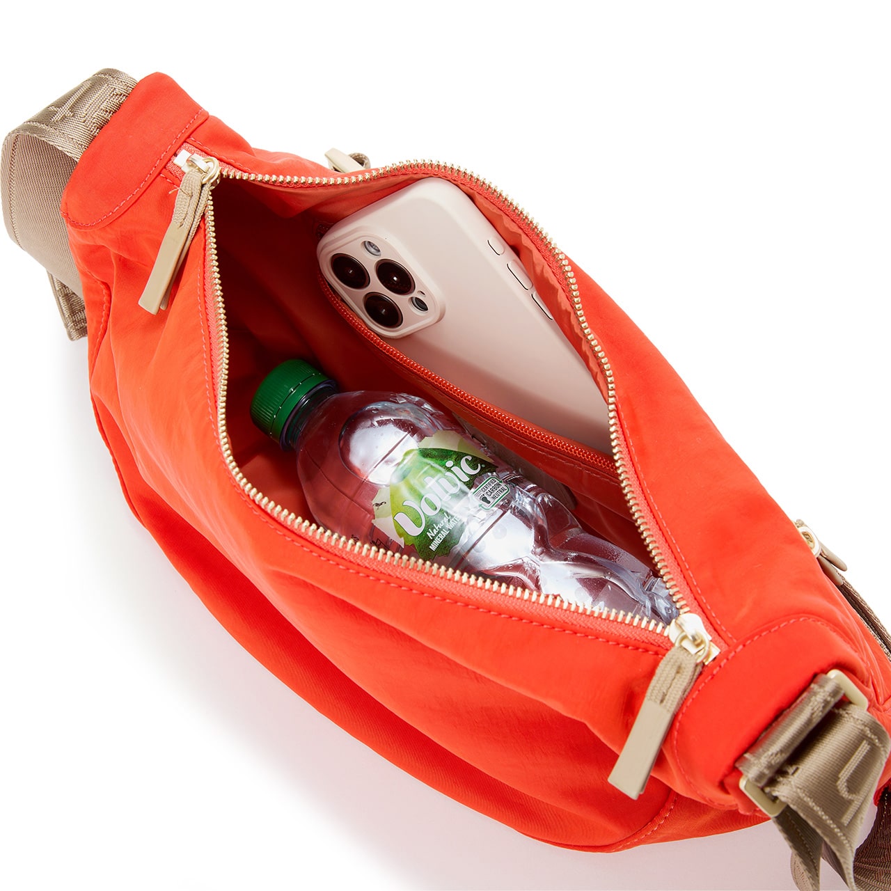 【Breath TOPKAPI】Freely フリーリー ナイロン ロゴテープ ラウンド ショルダーバッグ ブラック FREE