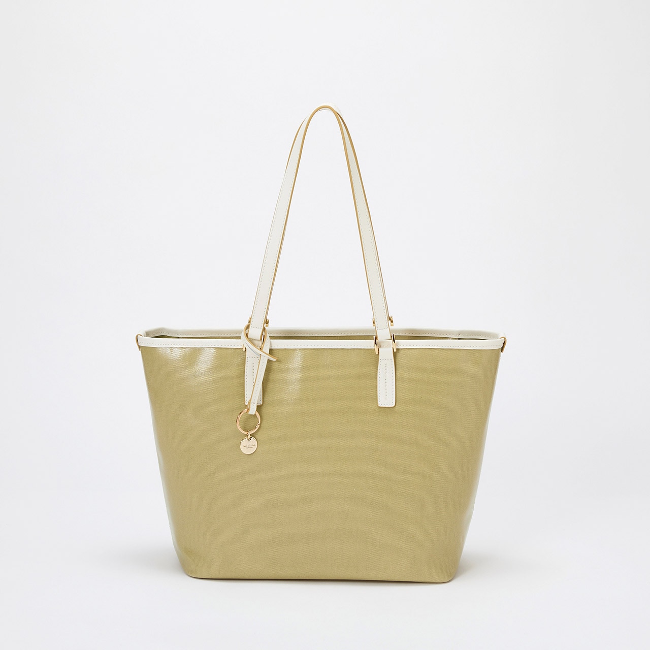 【TREASURE TOPKAPI】PVCコート キャンバス トートバッグ / A4対応 / 撥水 モスグリーン FREE