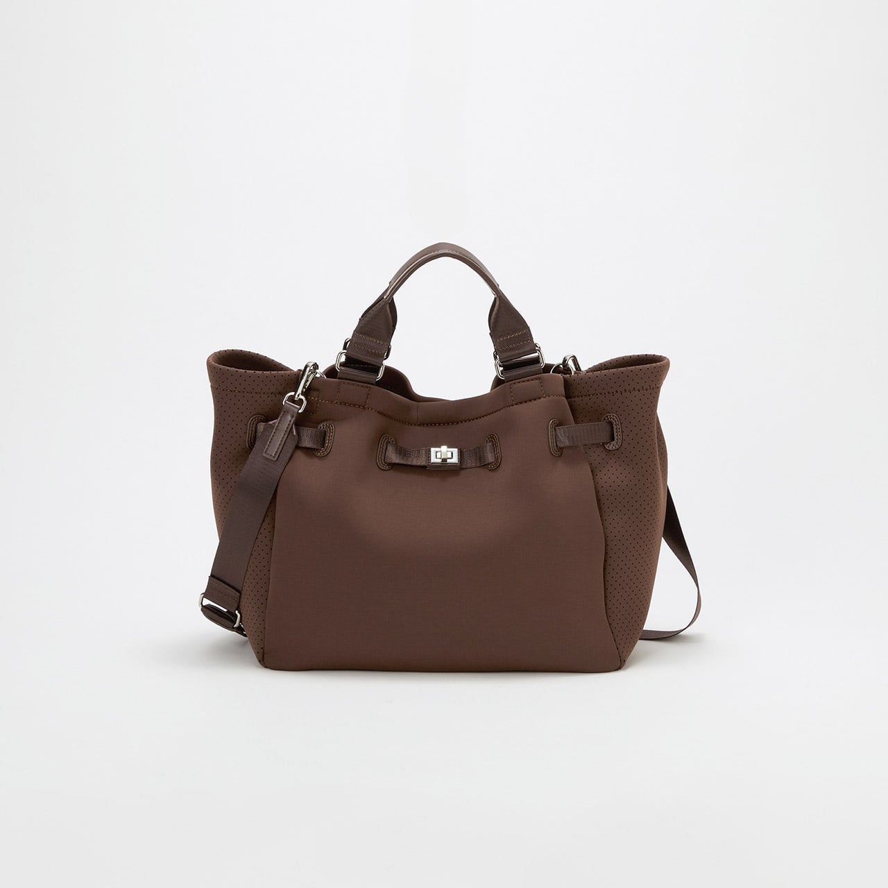 【TREASURE TOPKAPI】ネオプレン 2way A4 トートバッグ ブラウン FREE