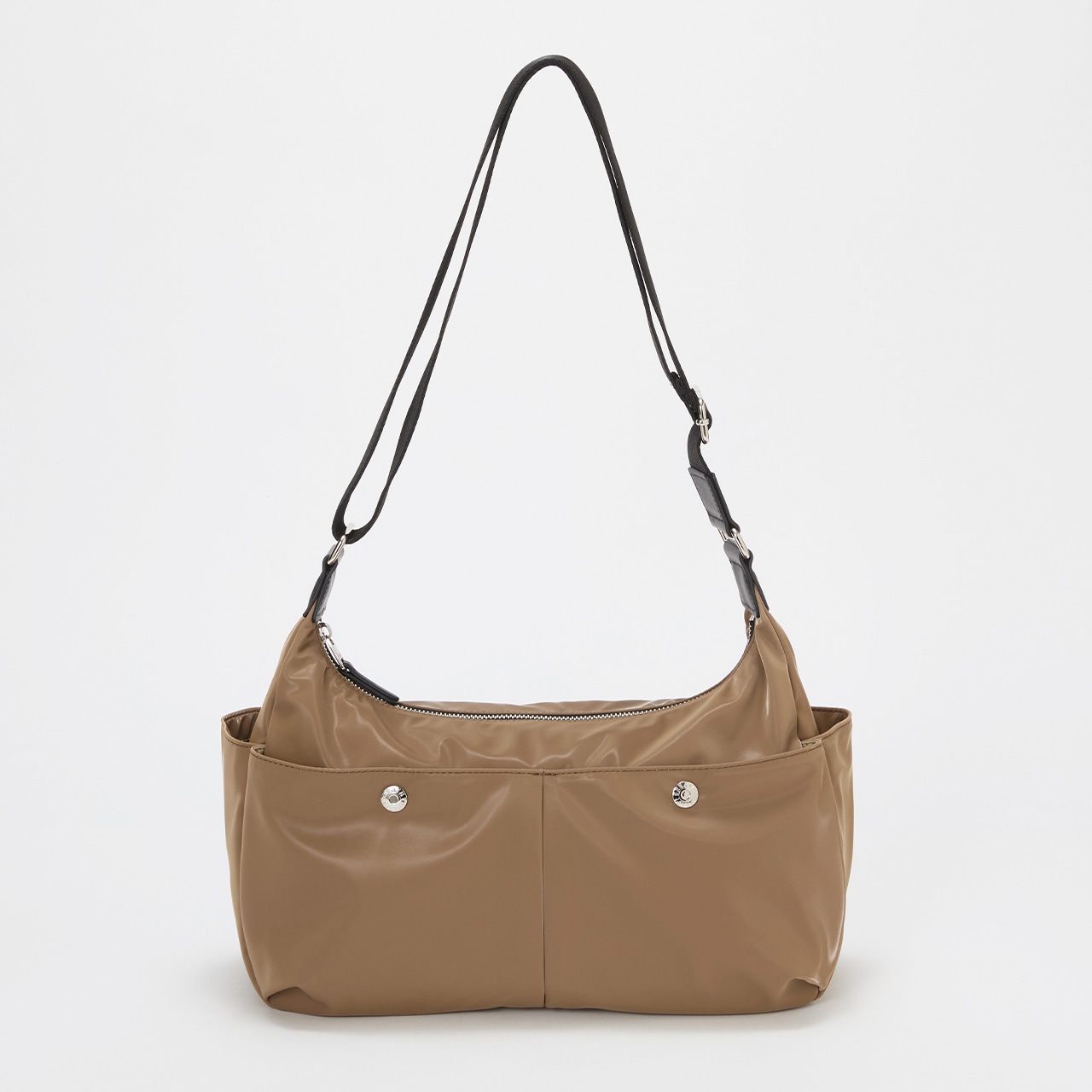 【Breath TOPKAPI】【軽量430g】Train 防水ポリエステル ワイド ショルダーバッグ ブラウン FREE