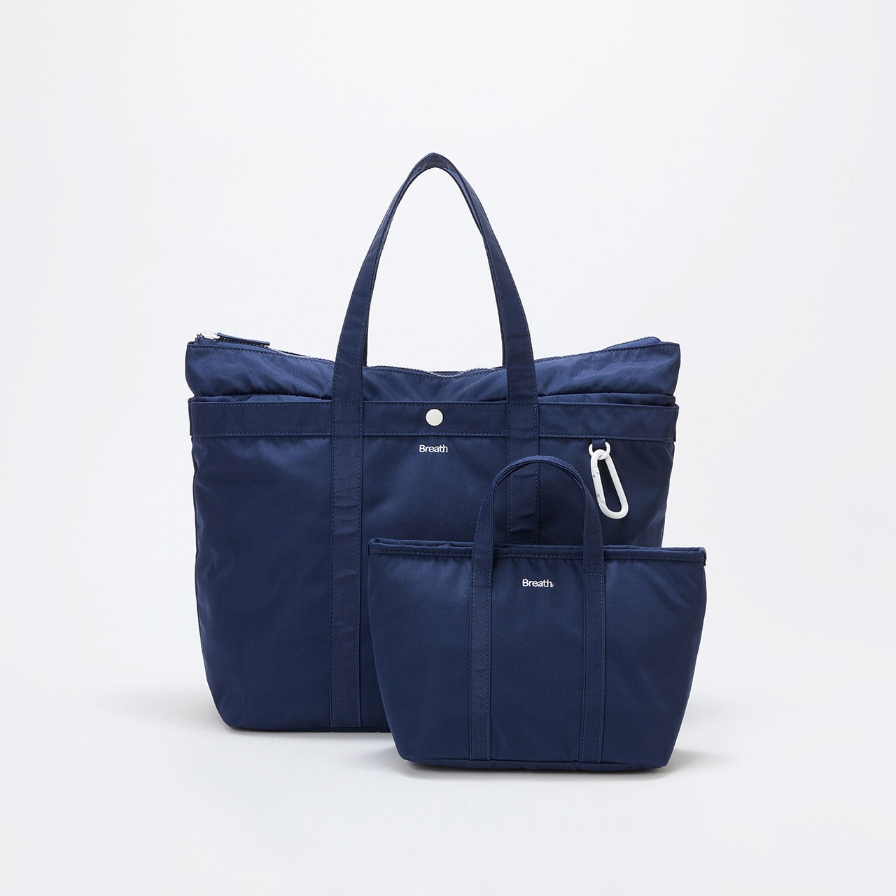 CHILLGO 保冷バッグ付き ナイロン トートバッグ L / 撥水 ネイビー FREE