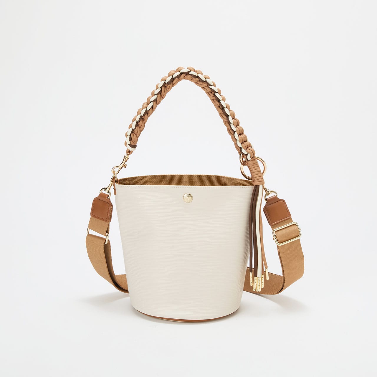 RIPPLE リプル コードハンドル 2way バケツ ショルダーバッグ オフ FREE