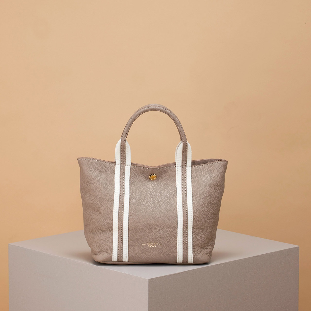 【TREASURE TOPKAPI】ソフトシュリンク テープコンビ ミニ トート バッグ