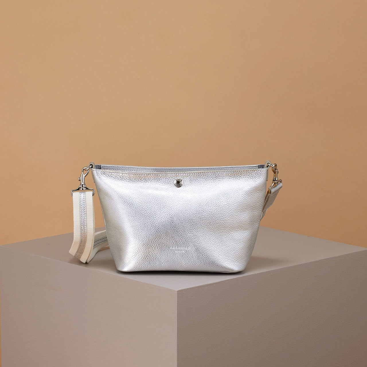 【TREASURE TOPKAPI】ソフトシュリンク テープ コンビ レザー ミニショルダーバッグ