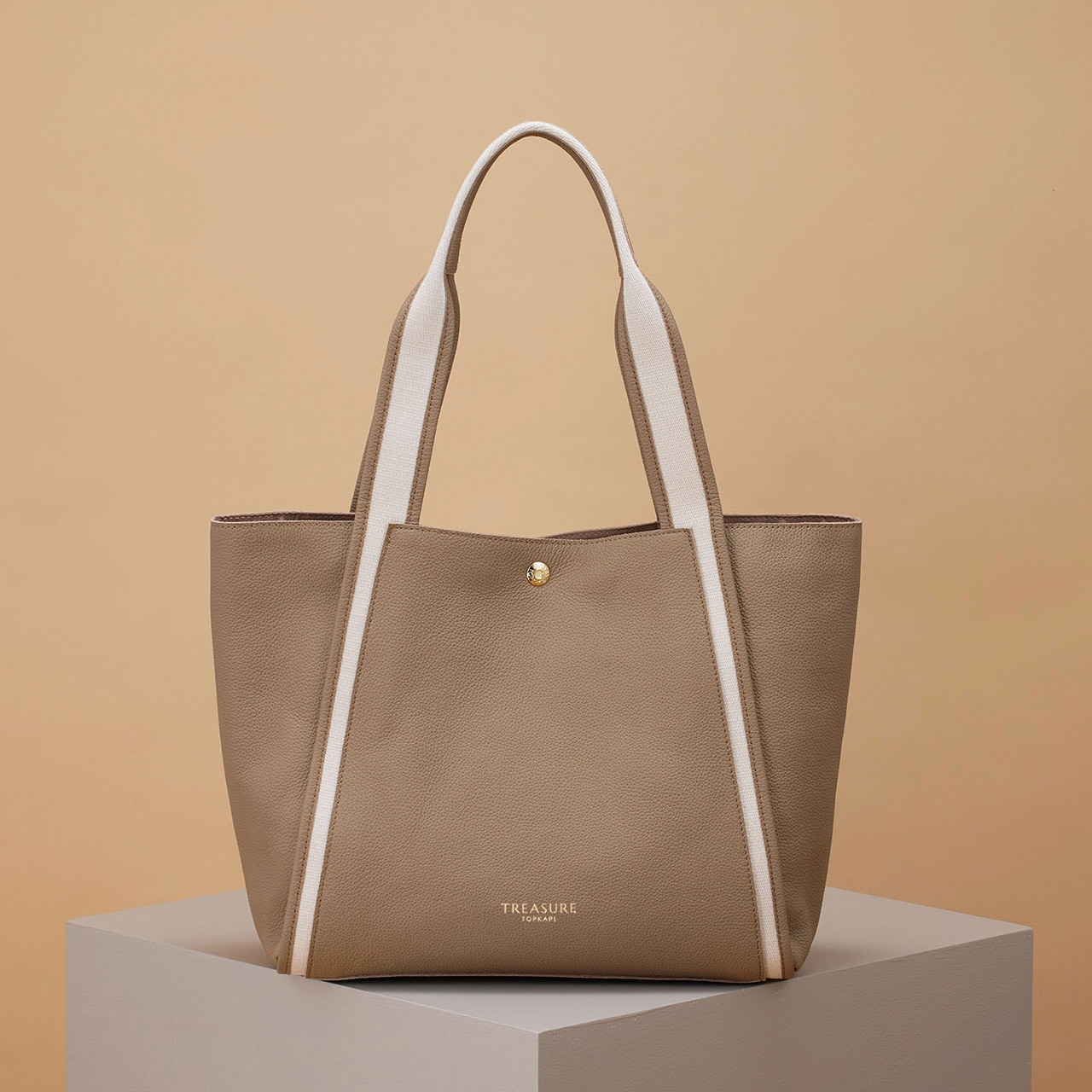 【TREASURE TOPKAPI】ソフトシュリンク テープハンドル A4 トート バッグ