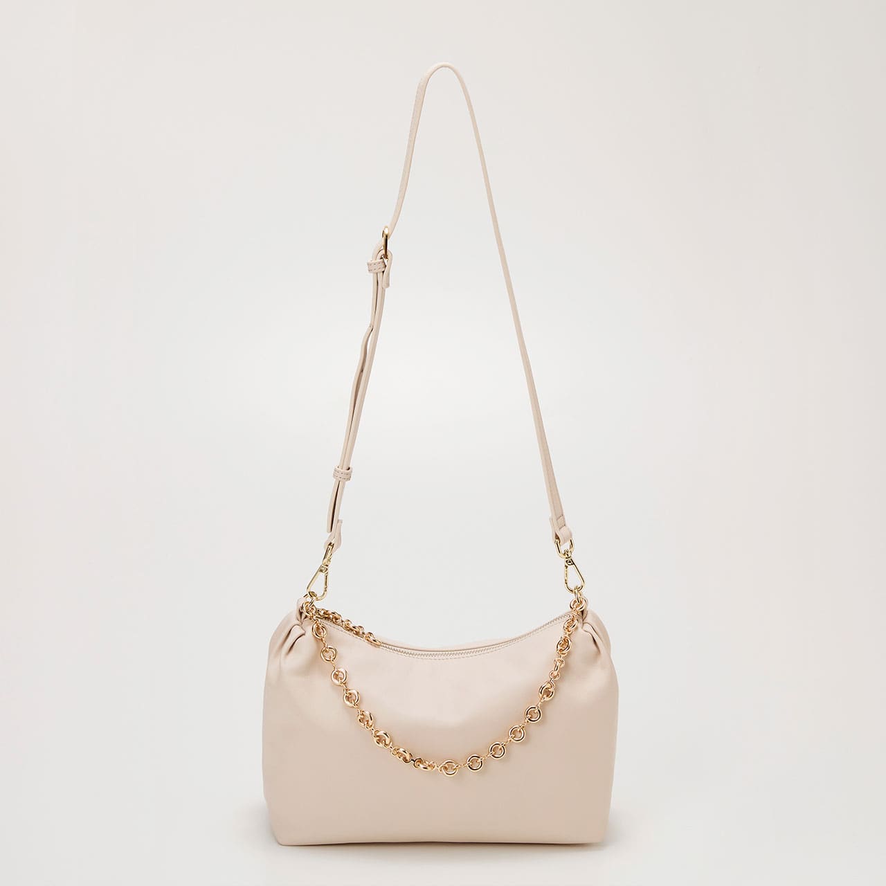 【TREASURE TOPKAPI】スムース レザー チェーン付き ショルダー バッグ