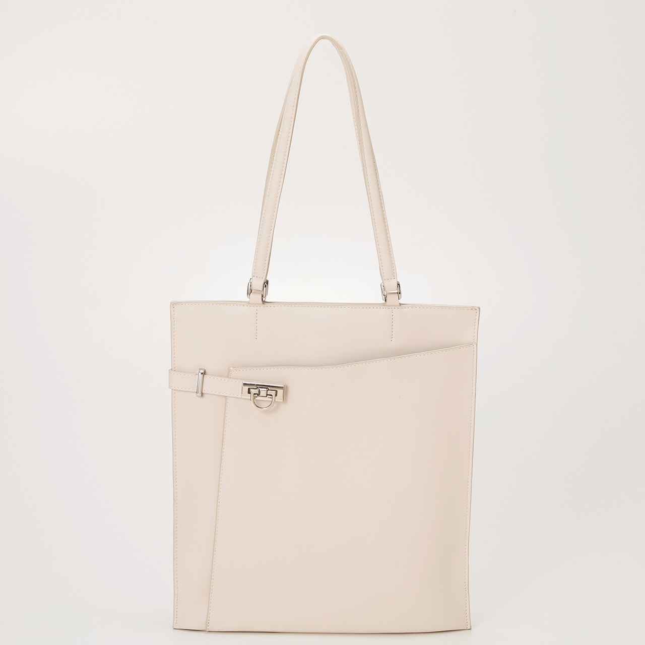 【TREASURE TOPKAPI】ベルトデザイン レザー フラット トート バッグ A4対応